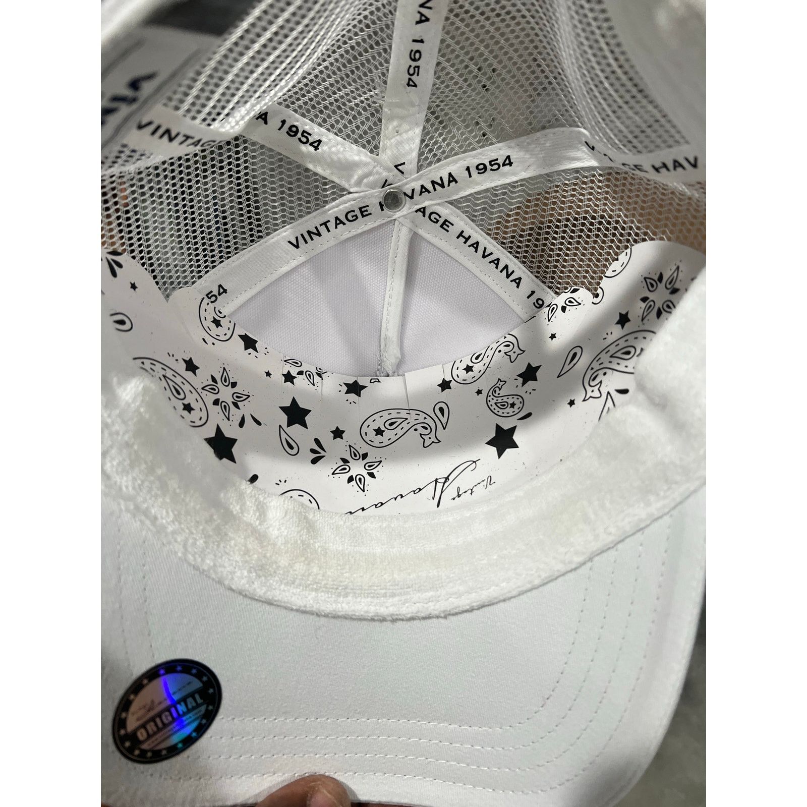 Havana Vintage Havana Slam Trucker Hat White NWT Size ONE SIZE - 8 Thumbnail