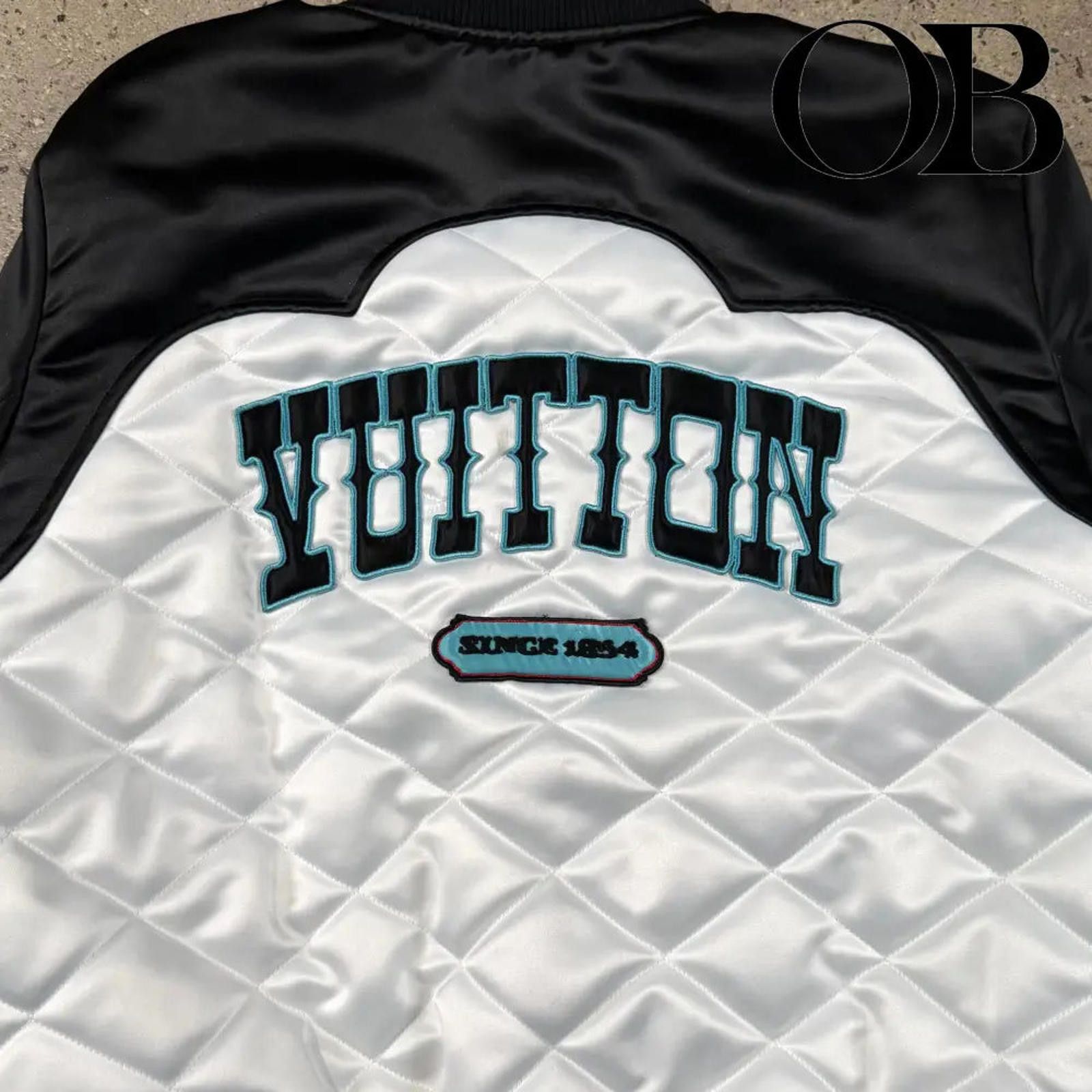 Louis Vuitton Louis Vuitton BiColor Satin Bomber Jacket Size US L / EU 52-54 / 3 - 4 Thumbnail