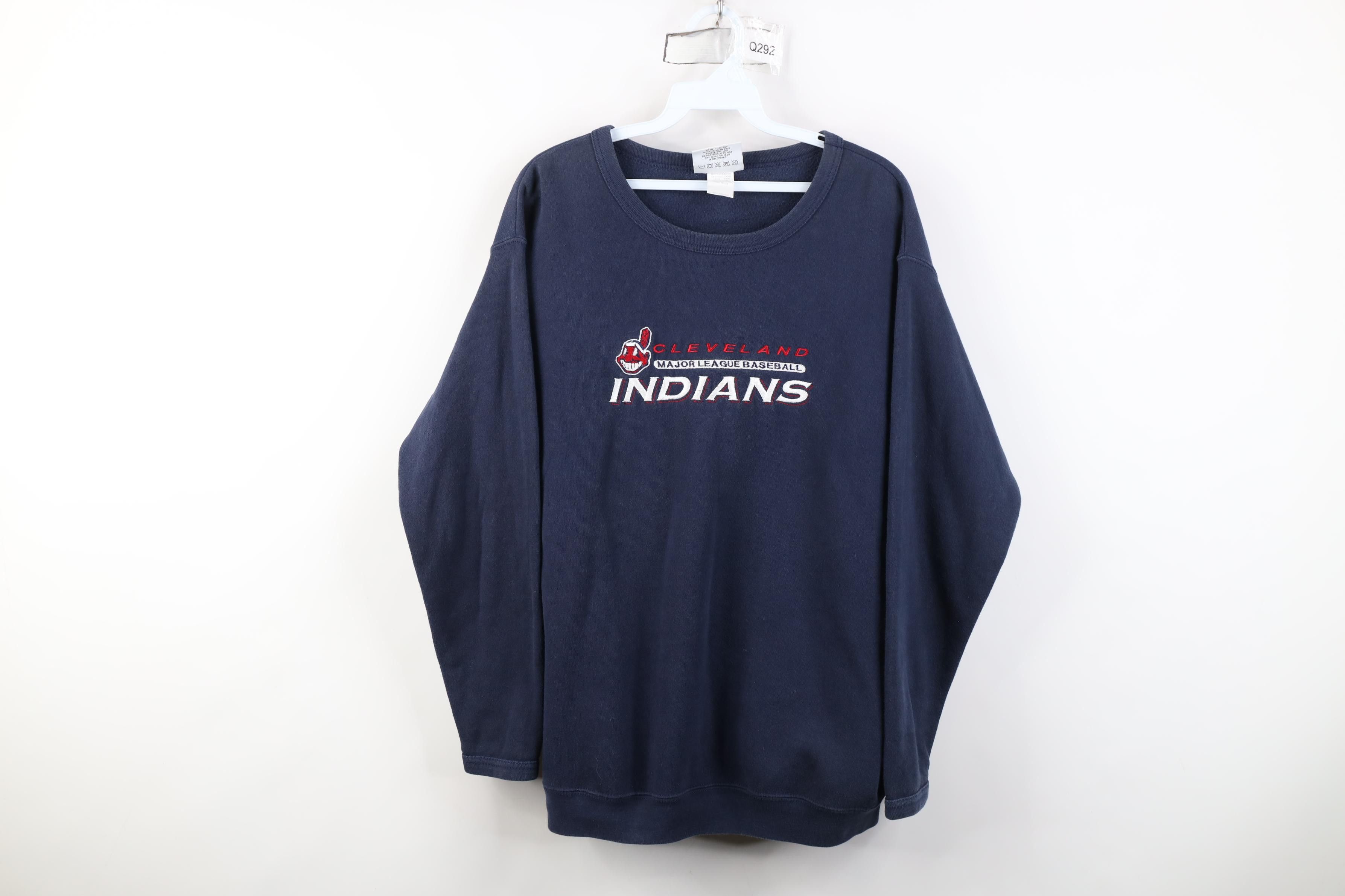 Vintage Vintage 90s Chief Wahoo Cleveland Indians Sweatshirt USA Size M / US 6-8 / IT 42-44 - 1 Thumbnail