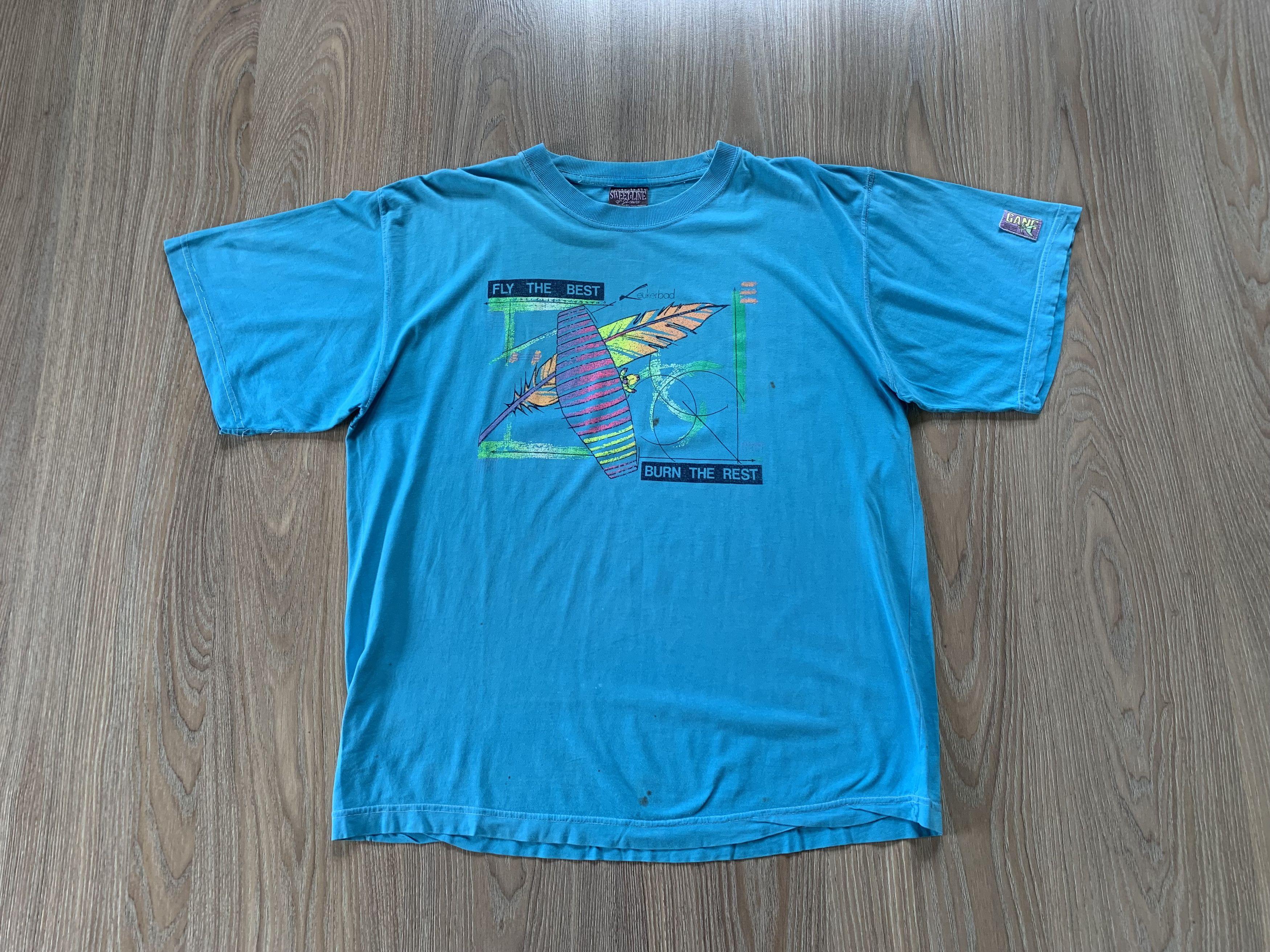 Other Sweet Line Gang Vintage Cotton T Shirt Size US XL / EU 56 / 4 - 2 Thumbnail
