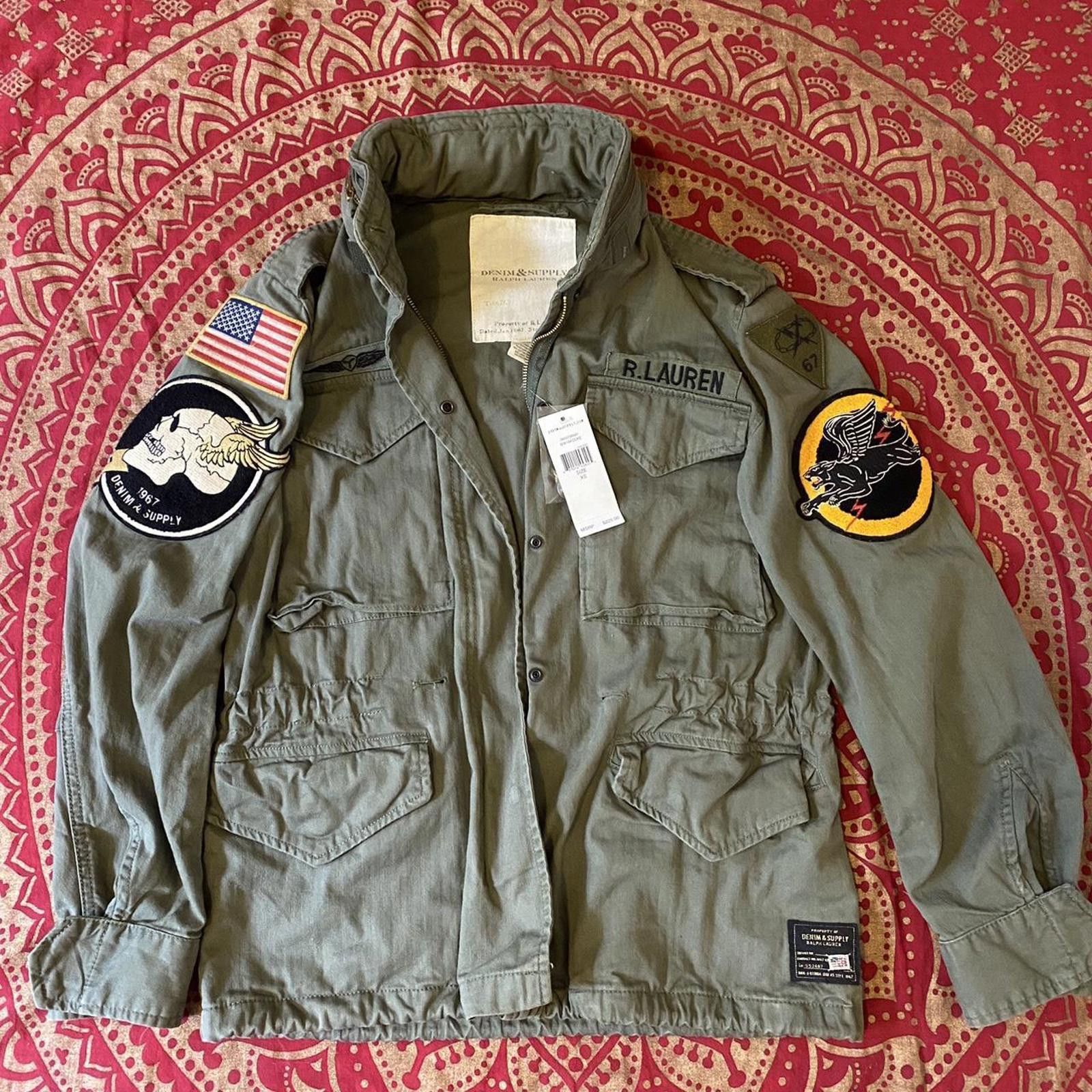 Polo Ralph Lauren Ralph Lauren Denim & Supply Men's Utility Jacket with Patchs Size US M / EU 48-50 / 2 - 8 Thumbnail