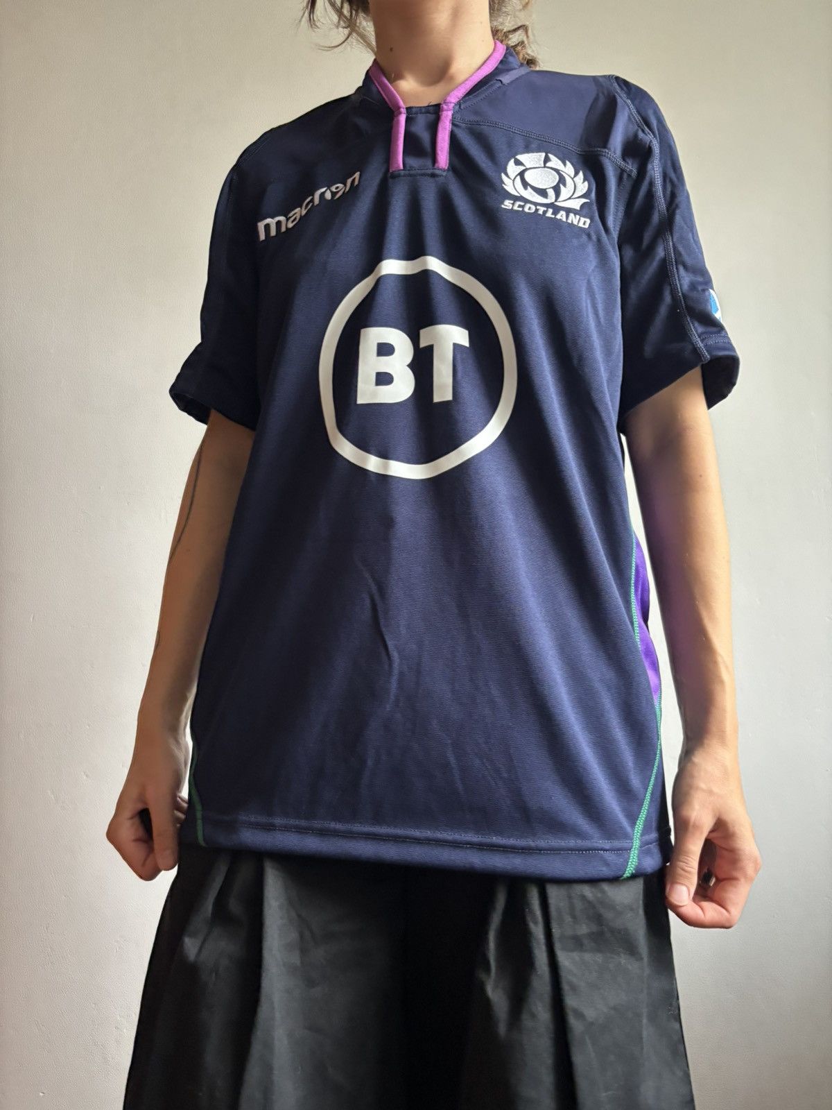 Macron Vintage Macron Scotland National Team jersey Rugby Shirt Size US S / EU 44-46 / 1 - 2 Thumbnail