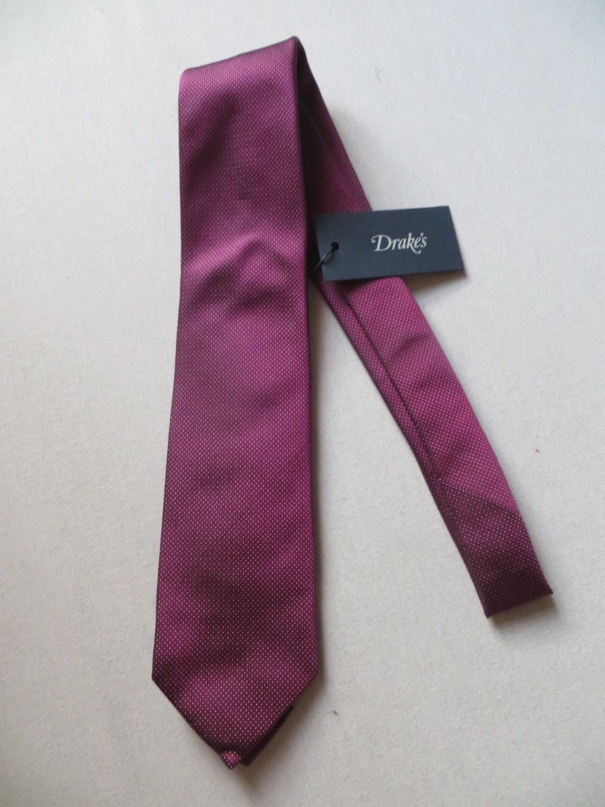 Drake's DRAKE'S 100% SILK SMALL DOT HAND MADE NEW WITH TAG Size ONE SIZE - 3 Thumbnail