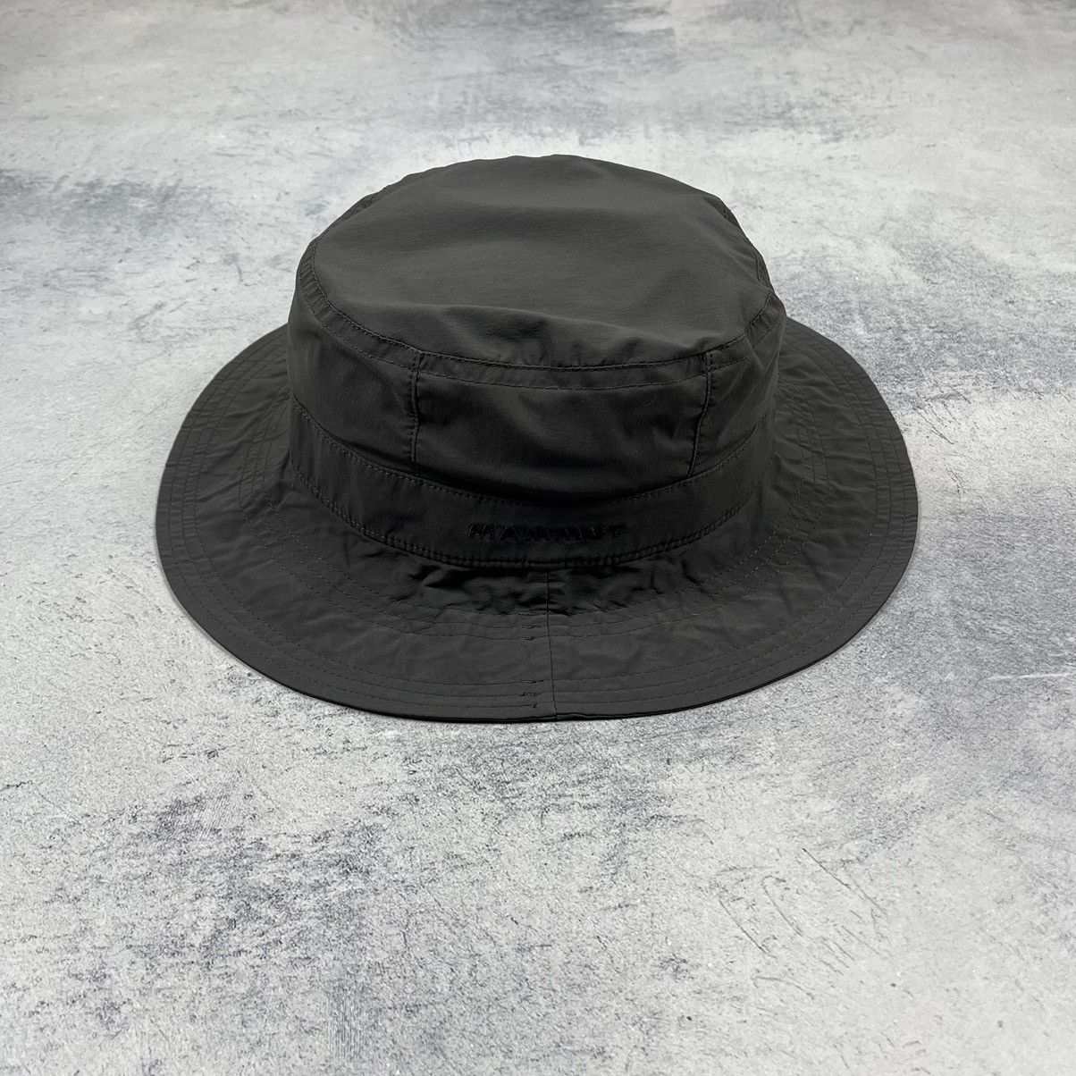 Mammut Mammut Grey Nylon Techwear Gorpcore Bucket Hat Panama Size ONE SIZE - 4 Thumbnail