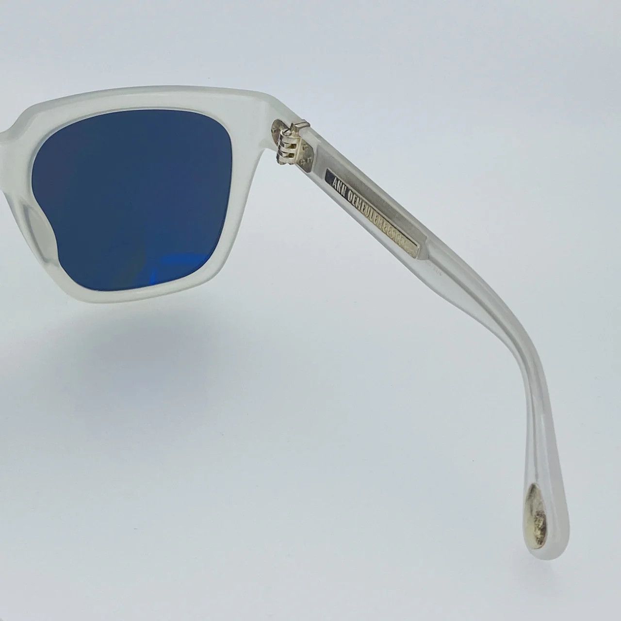 Ann Demeulemeester Ann Demeulemeester Sunglasses Oversized Transparent White Size ONE SIZE - 8 Thumbnail