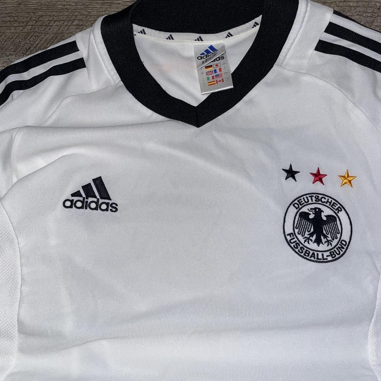 Adidas × Vintage Vintage Y2K Adidas Germany 2002-2003 Home World Cup Jersey Size US L / EU 52-54 / 3 - 2 Thumbnail
