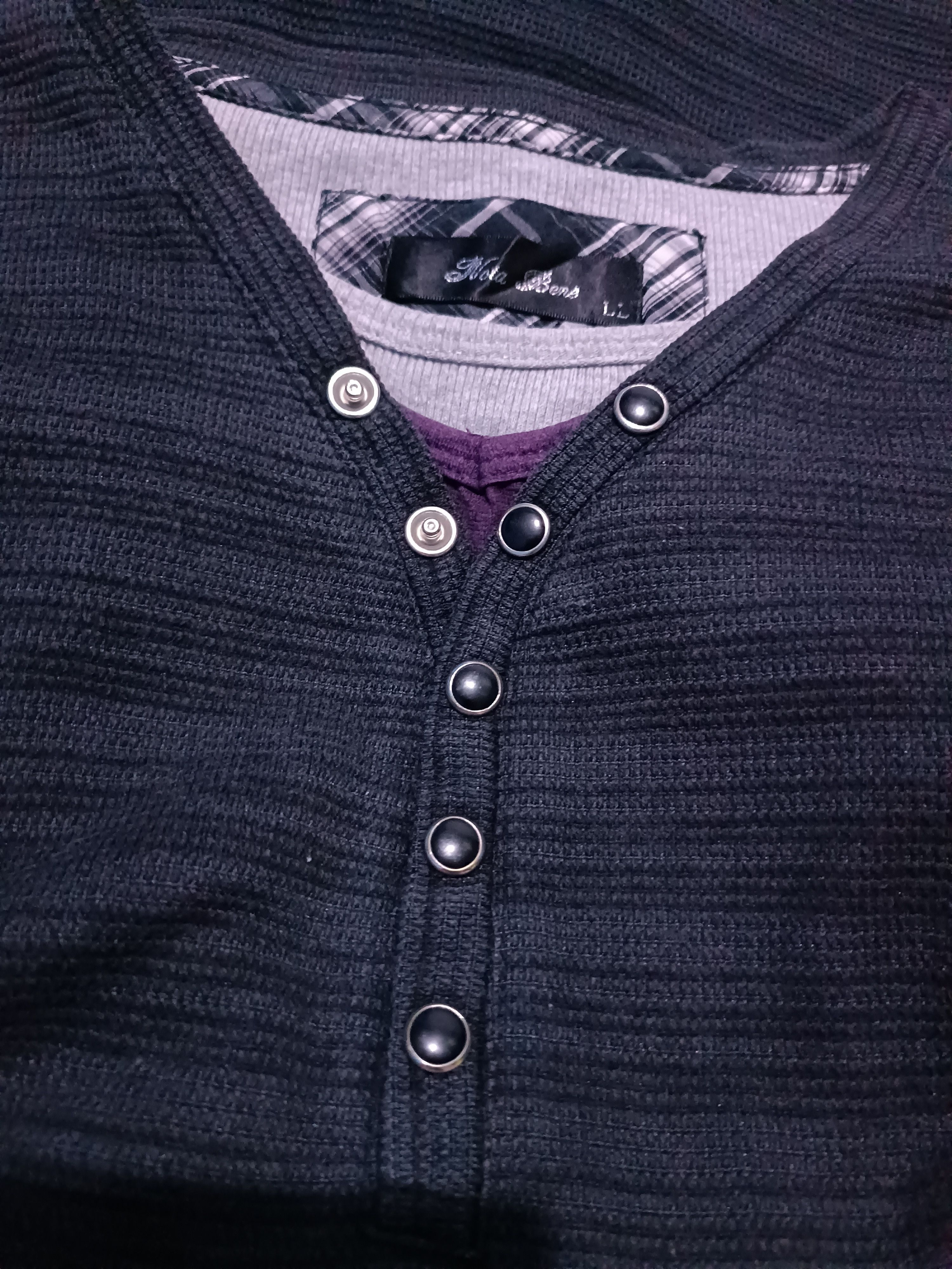 Japanese Brand Nota Bene 3 Layer Long Sleeve T-shirt Size US L / EU 52-54 / 3 - 4 Thumbnail