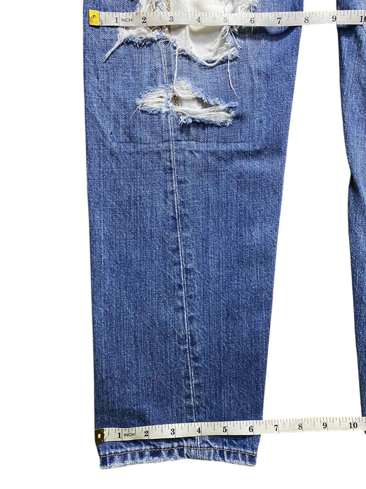 Dsquared2 Vintage Dsquared2 Blue Wash Distressed Skinny Jeans Size US 33 - 16 Thumbnail