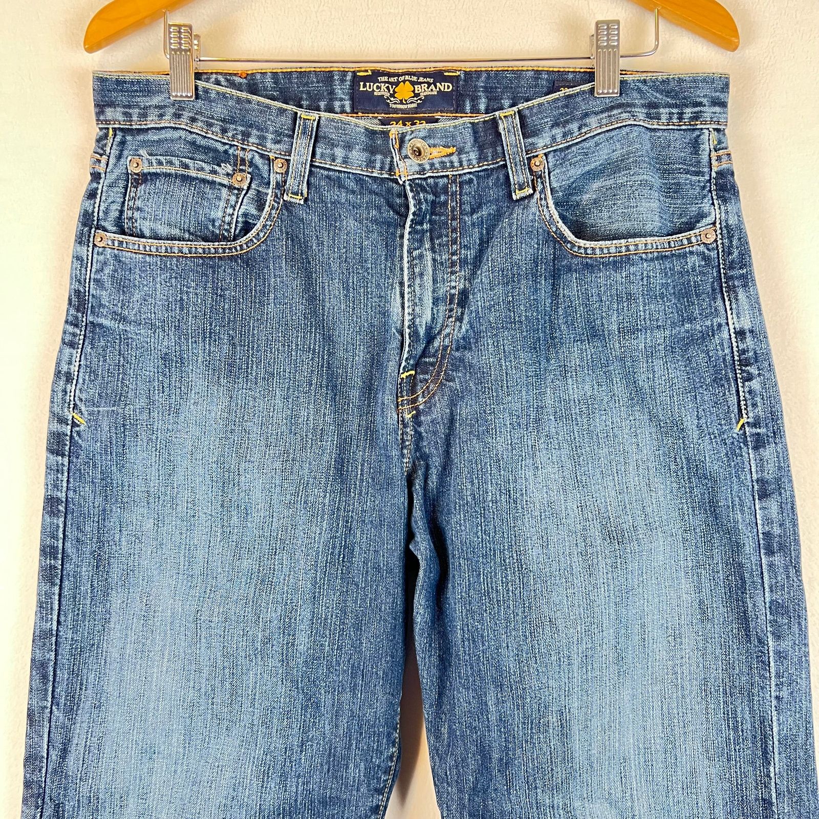 Lucky Brand Lucky Brand jeans mens 34x32 329 Classic Straight Blue Denim Size US 34 / EU 50 - 2 Thumbnail
