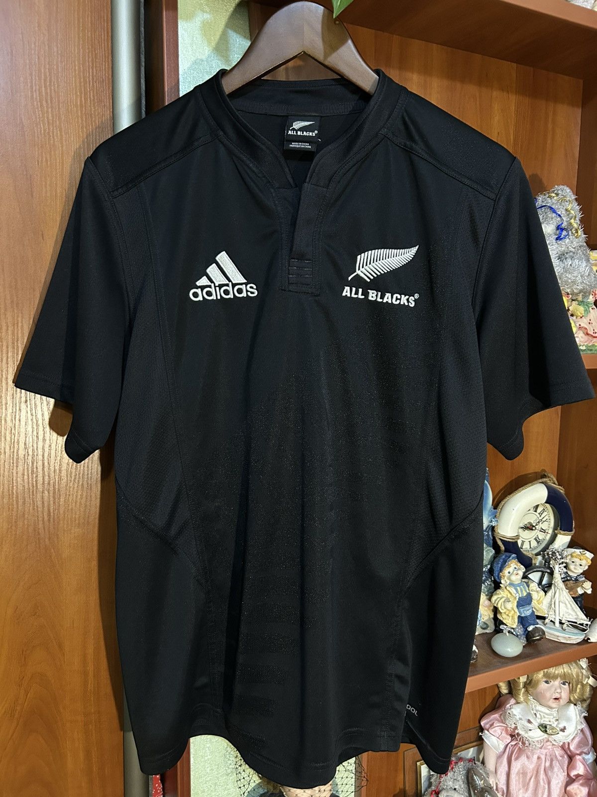 Adidas Vintage Adidas New Zealand 2010/11 Rugby All Blacks Jersey Size US M / EU 48-50 / 2 - 1 Thumbnail