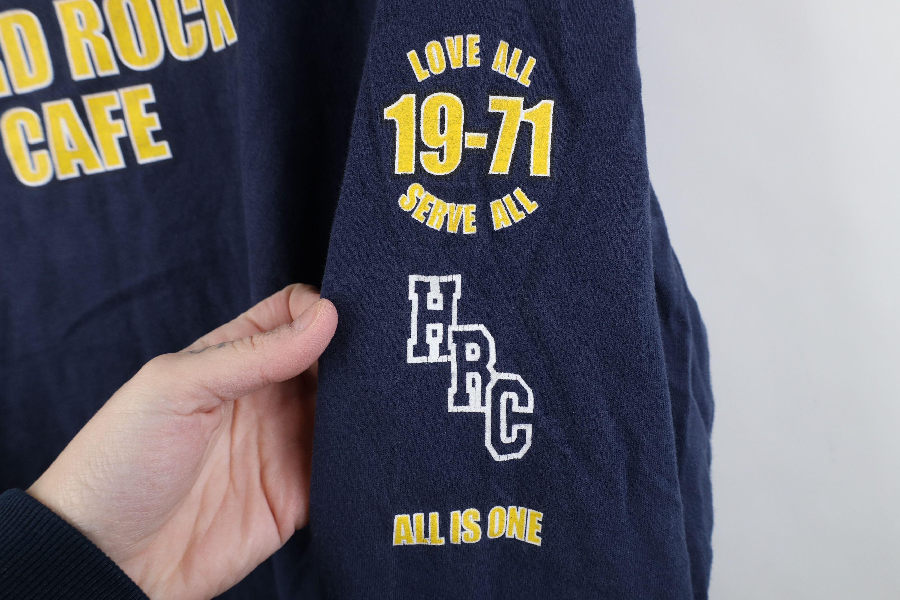 Hard Rock Cafe Vintage 90s Hard Rock Cafe Los Angeles Long Sleeve T-Shirt Size US XL / EU 56 / 4 - 4 Thumbnail