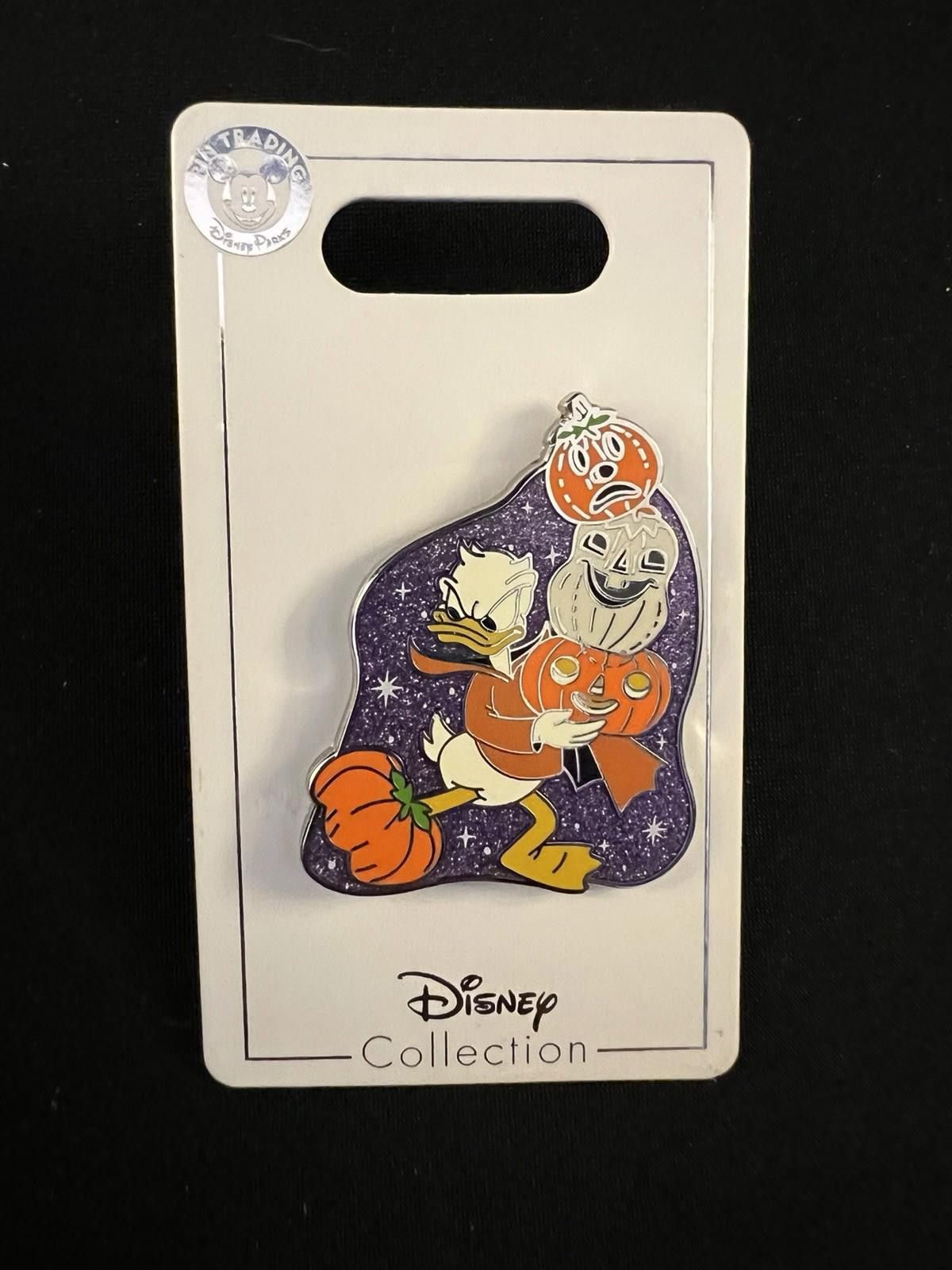 Disney Disney Donald Duck Halloween Glitter Jack O Lantern Pin Size ONE SIZE - 1 Preview