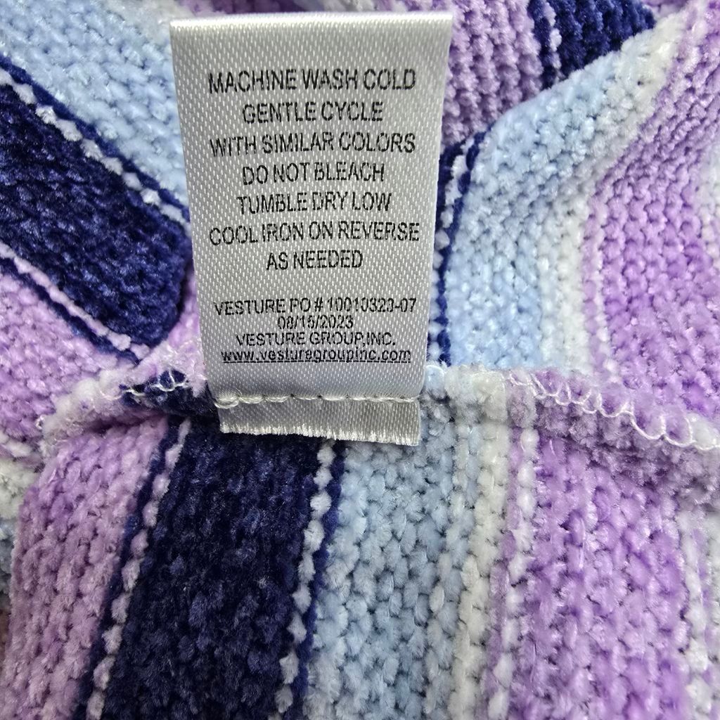 The Unbranded Brand Women's Chenault Striped Crew Neck Sweater S Purple Blue Size S / US 4 / IT 40 - 10 Thumbnail