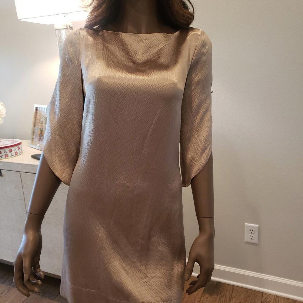 Bcbgmaxazria BCBG Max Azria NWT Silk Shift Dress Size S / US 4 / IT 40 - 1 Thumbnail