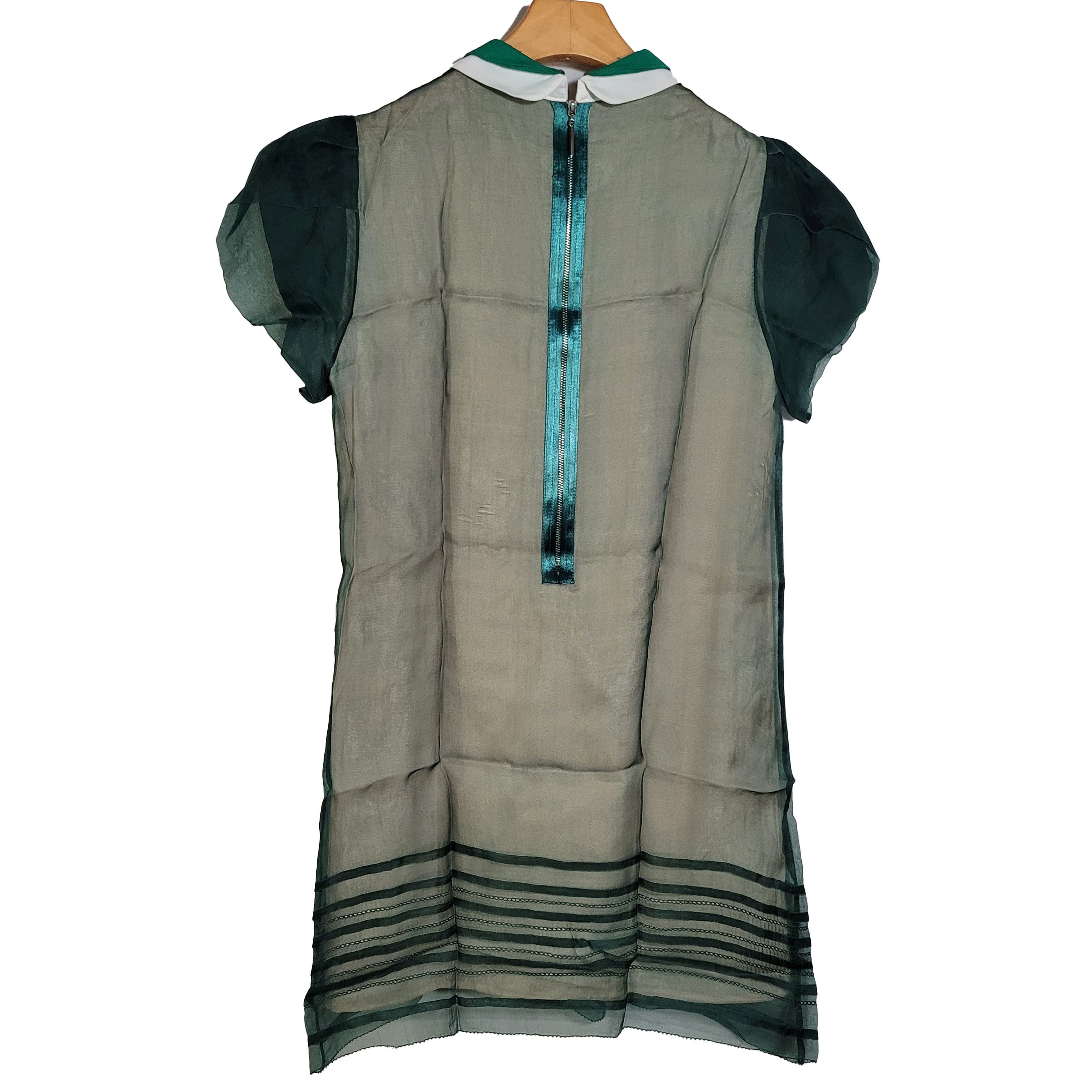 Other Women's 100& Silk Size S Short Sleeve Top Shirt SCB821 Size S / US 4 / IT 40 - 3 Thumbnail