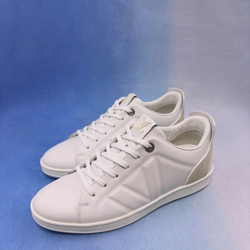 Louis Vuitton Louis Vuitton Classic White Lace-Up Sneakers - Size US 8.5 / EU 41-42 - 1 Thumbnail