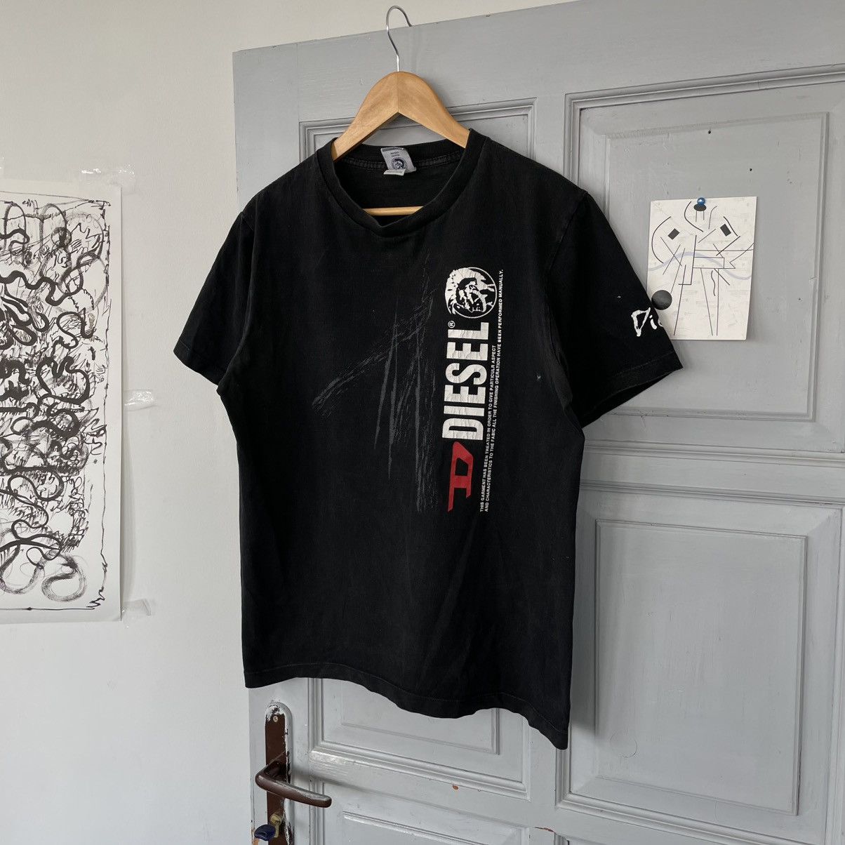 Diesel Vintage 90’s Diesel Avantgarde T-shirt Y2K size L Size US L / EU 52-54 / 3 - 2 Thumbnail