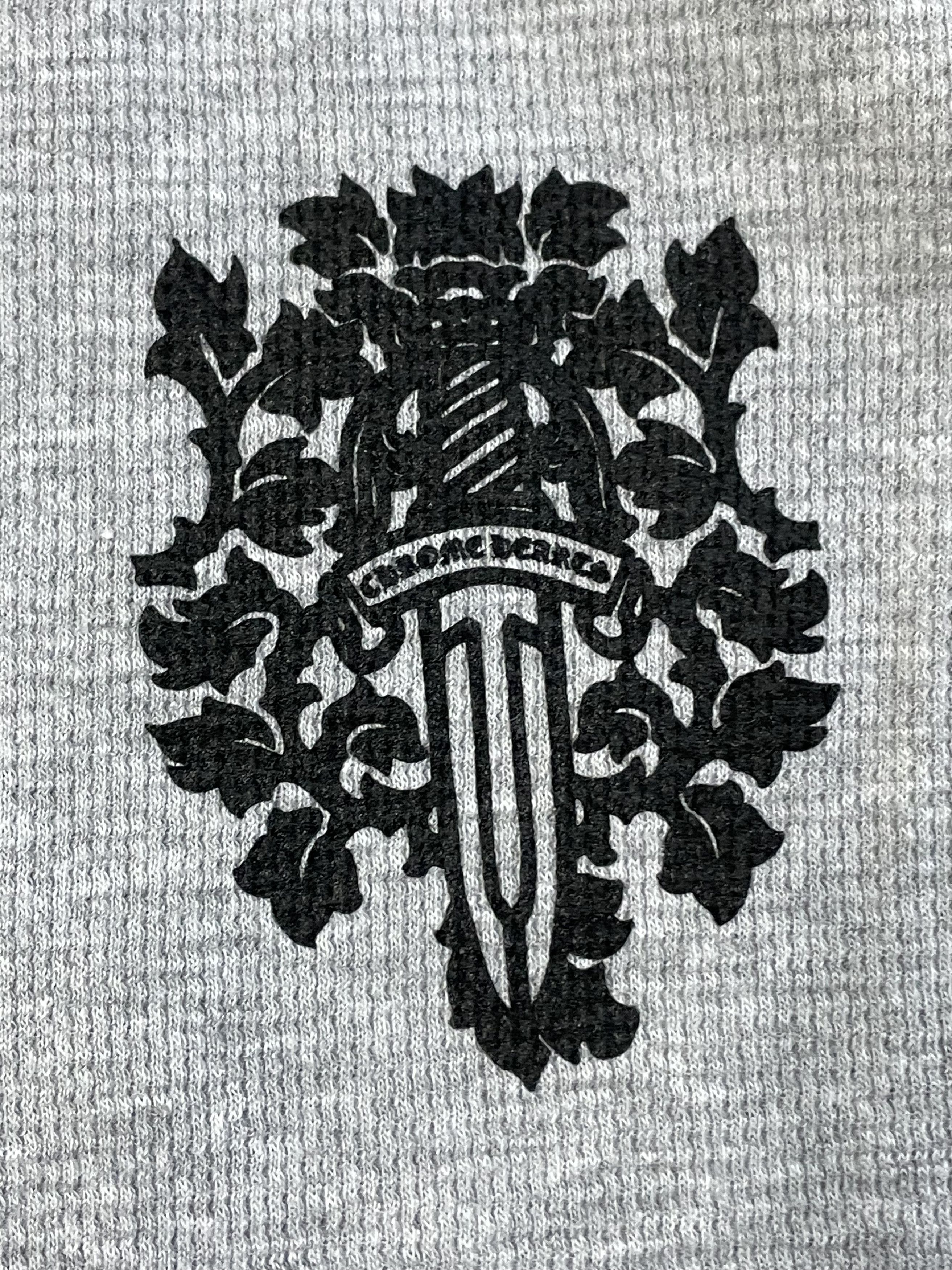 Chrome Hearts Chrome Hearts Dagger Grey Waffle Thermal Long Sleeve Shirt Size L / US 10 / IT 46 - 5 Thumbnail