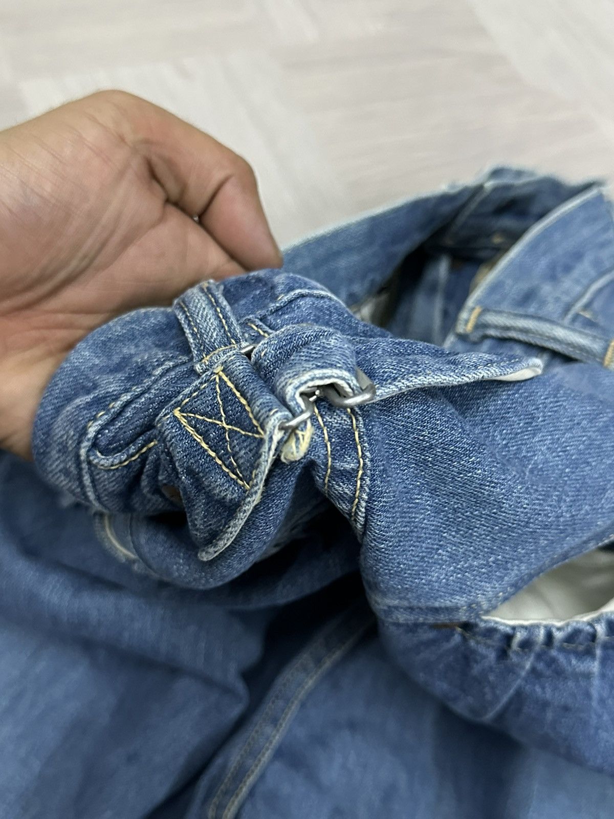 Kapital Kapital Japan Wide Leg Buckle Bag Denim Pant Size US 28 / EU 44 - 15 Thumbnail