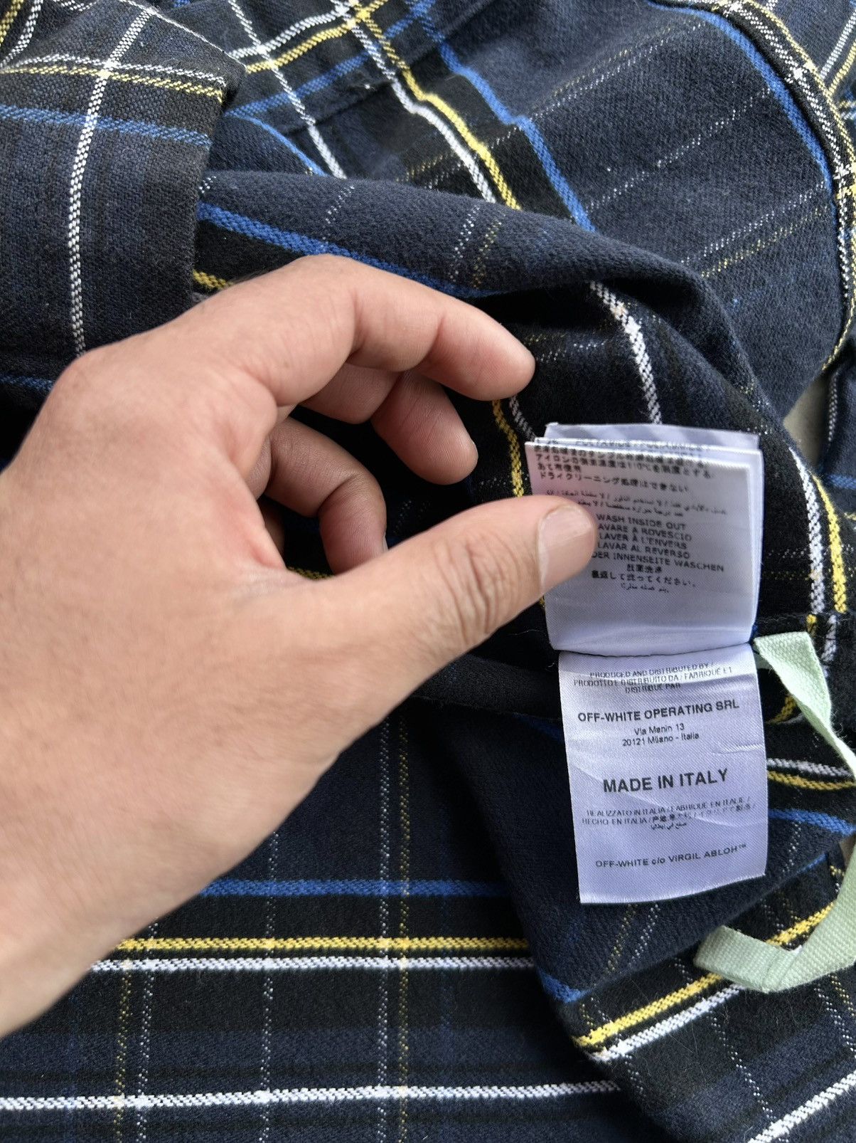 Off-White 💥GRAIL💥 CRAZY OFF-WHITE SS18 CHECK FLANNEL Size US L / EU 52-54 / 3 - 22 Thumbnail