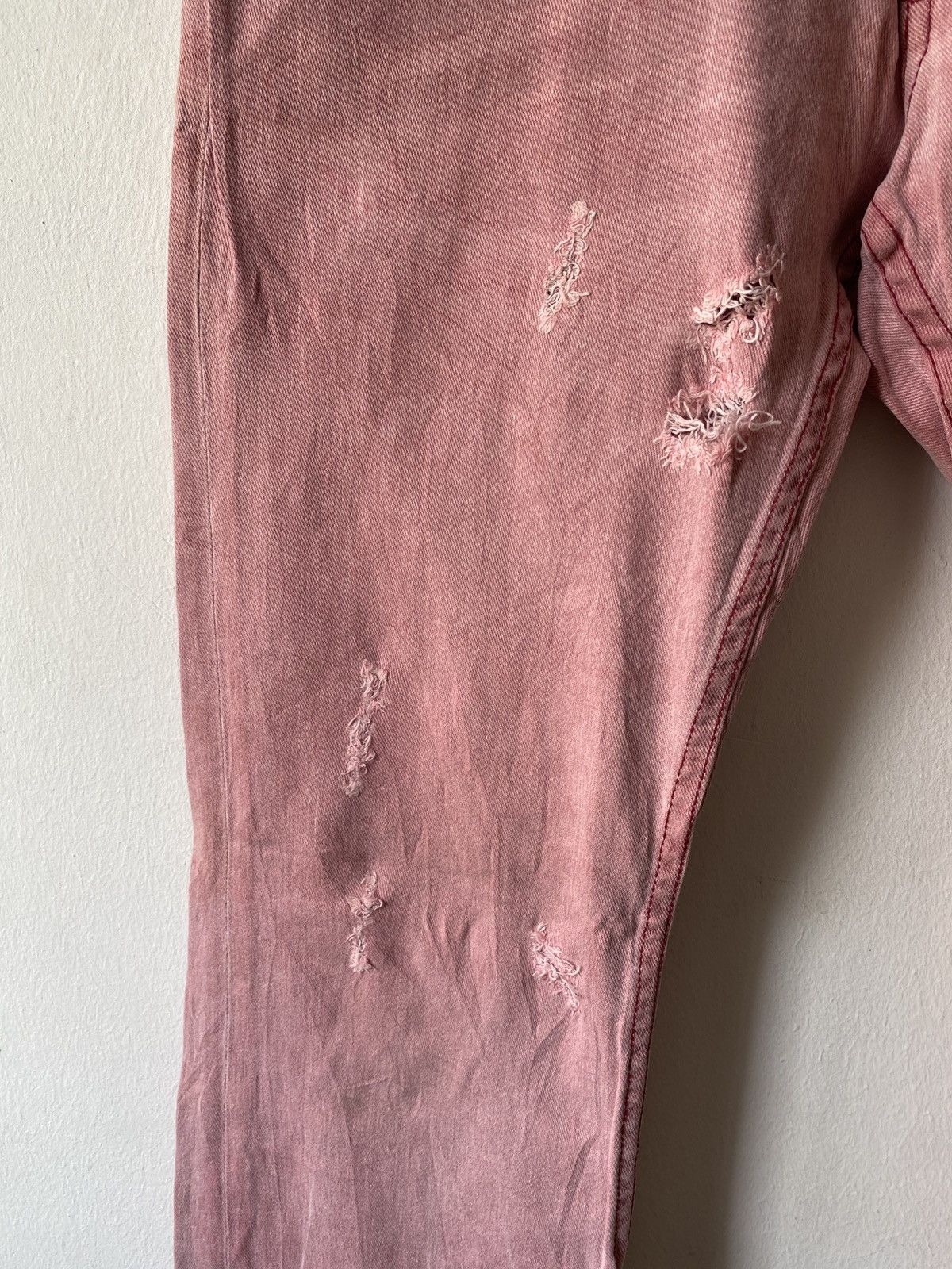 If Six Was Nine Japanese Brand Apestein Flare Distressed Denim Size US 31 - 6 Thumbnail