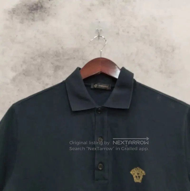 Versace Versace Black Cotton Short Sleeve Polo . Size US XS / EU 42 / 0 - 6 Thumbnail