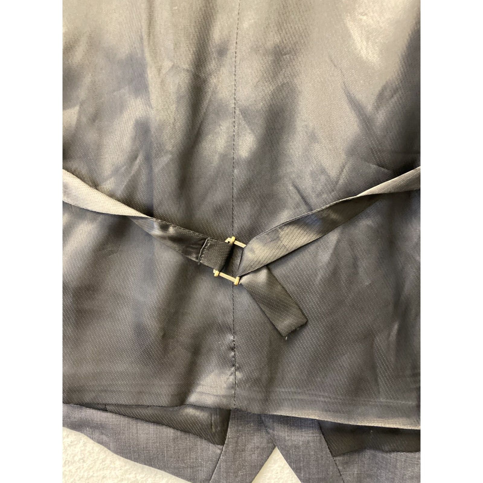Vintage Mens Wool Vest Western Cowboy Vest Gray 40L Business Formal Party/Cocktail Travel Slim Button Vest Mens Size US XXS / EU 40 - 6 Thumbnail