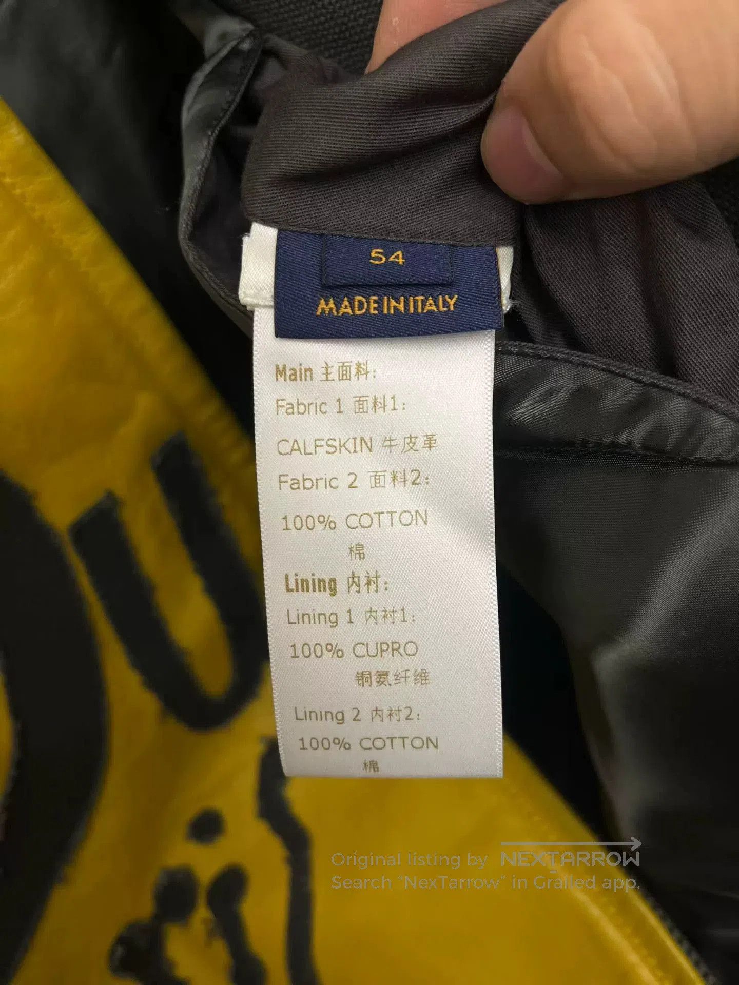 Louis Vuitton louis vuitton black yellow letter bomber jacket. Size US L / EU 52-54 / 3 - 3 Thumbnail