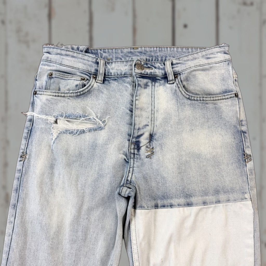 Ksubi Ksubi Jeans Mens 32 Skinny Light Wash Distressed Stretch Denim Chitch Mayhem Jeans Slim Men 32 Inch Inseam 31 Blue Size US 32 / EU 48 - 1 Thumbnail