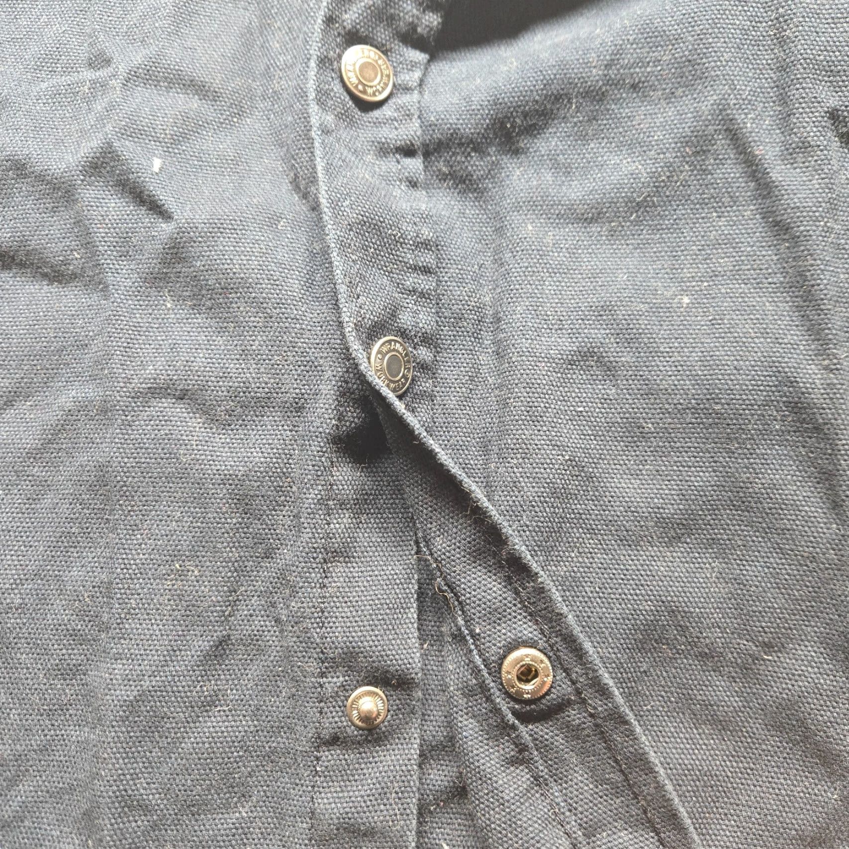 Wrangler Wrangler Shirt Jacket Black Hooded Snap Button Lined Adult Men Medium Quilted Pockets Fall Winter Vintage: No Size US M / EU 48-50 / 2 - 2 Thumbnail