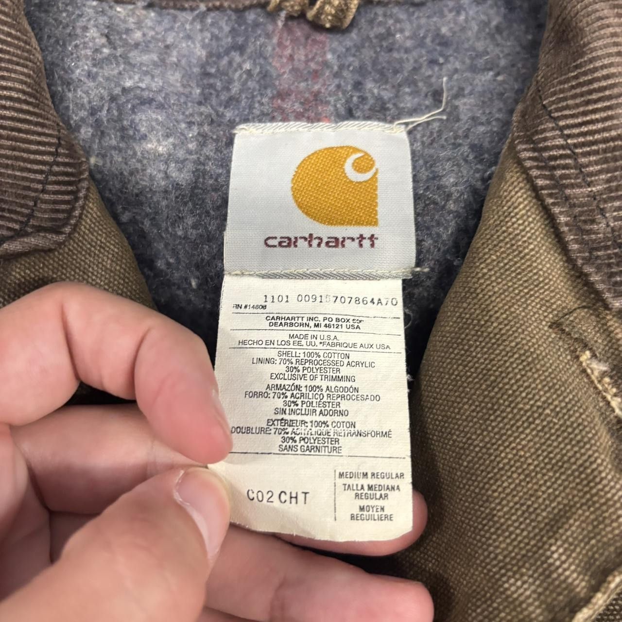 Carhartt Vintage Y2K Carhartt CO2CHT Chestnut Brown chore jacket Size US M / EU 48-50 / 2 - 2 Thumbnail