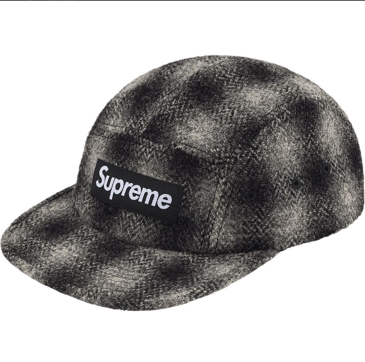 Harris Tweed × Supreme Supreme Harris Tweed Camp Cap Black FW25 Size ONE SIZE - 1 Thumbnail