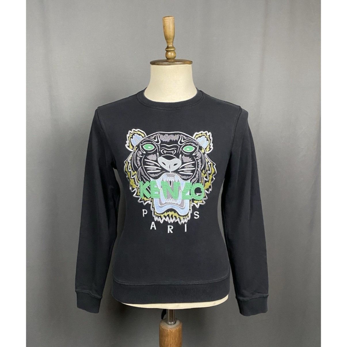 Kenzo Kenzo Big Logo Men's Black Crewneck Sweater Size M Size US M / EU 48-50 / 2 - 1 Thumbnail