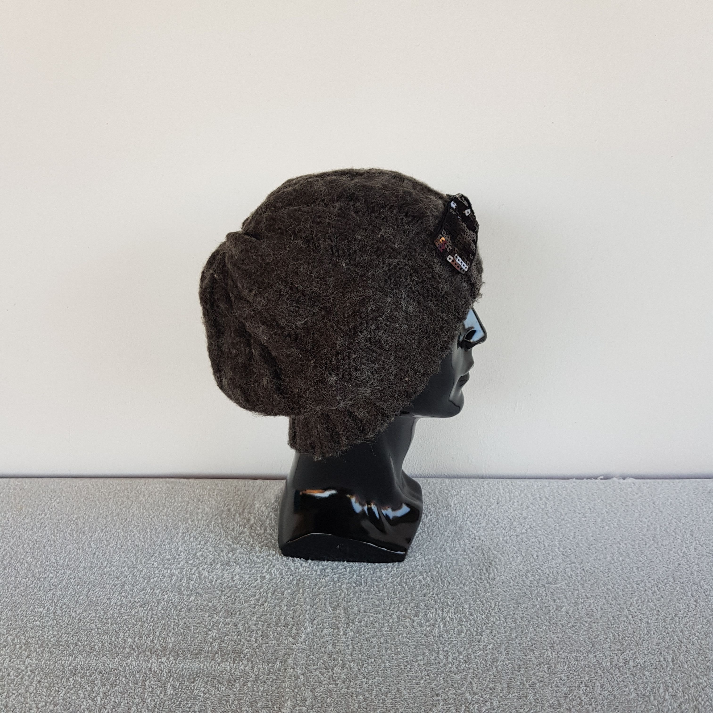 Aran Isles Knitwear Vintage Knitted Hats Japanese Beanie Faux Fur Snow Caps Size ONE SIZE - 3 Thumbnail