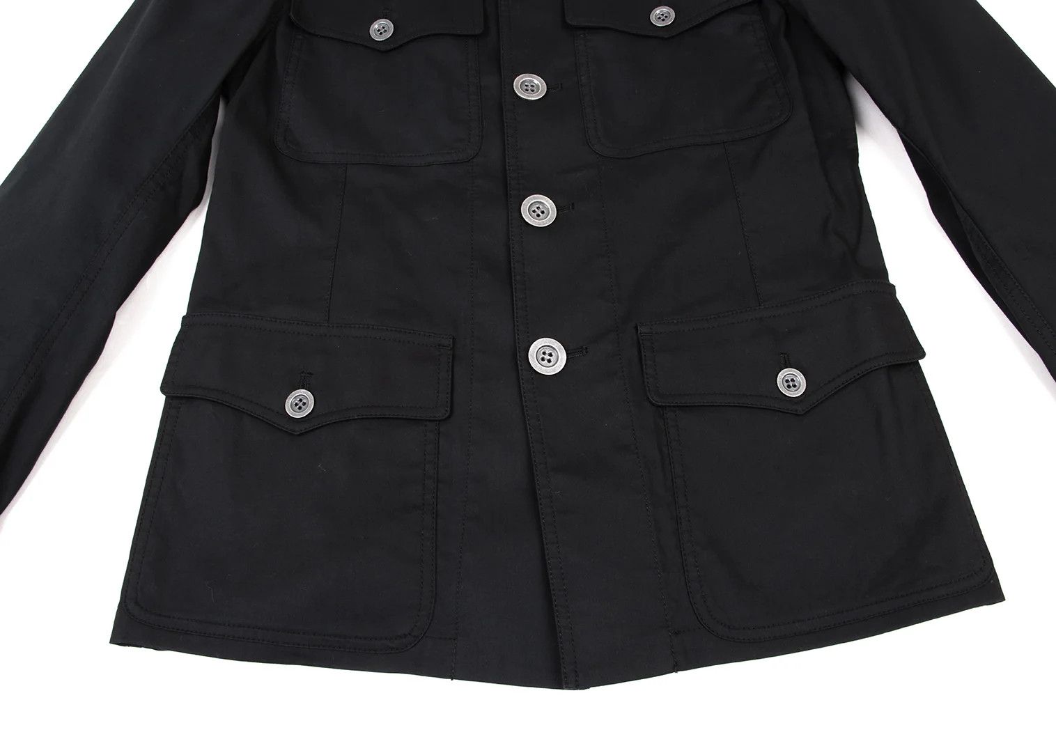Jean Paul Gaultier Cotton Military Jacket in Black Size 46 Size US S / EU 44-46 / 1 - 10 Thumbnail