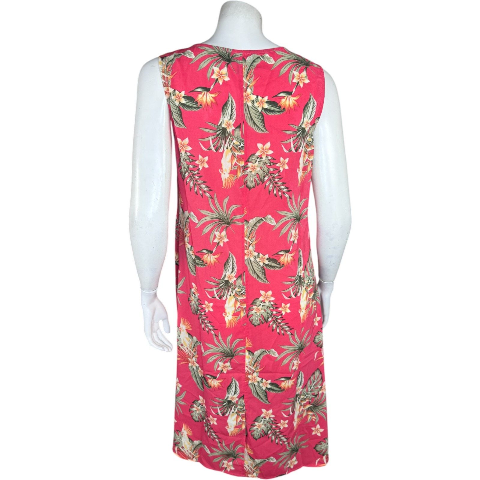 Other G by Giuliana Pink Parrot Hi-Low Tank Dress XSP Tropical Size XS / US 0-2 / IT 36-38 - 8 Thumbnail