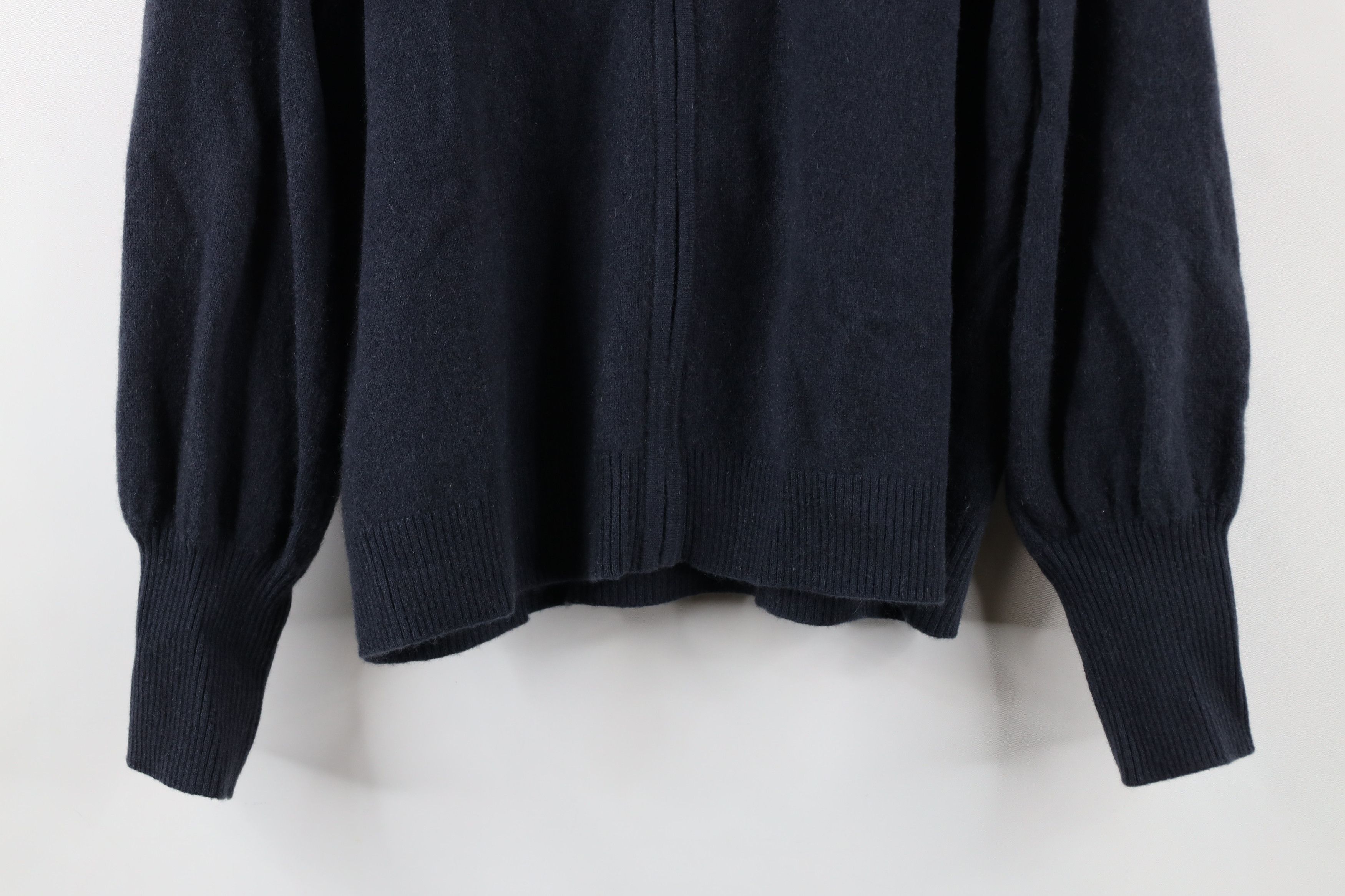 Orvis × Vintage Orvis Blank Soft Cashmere Knit Full Zip Hoodie Sweater Size S / US 4 / IT 40 - 3 Thumbnail