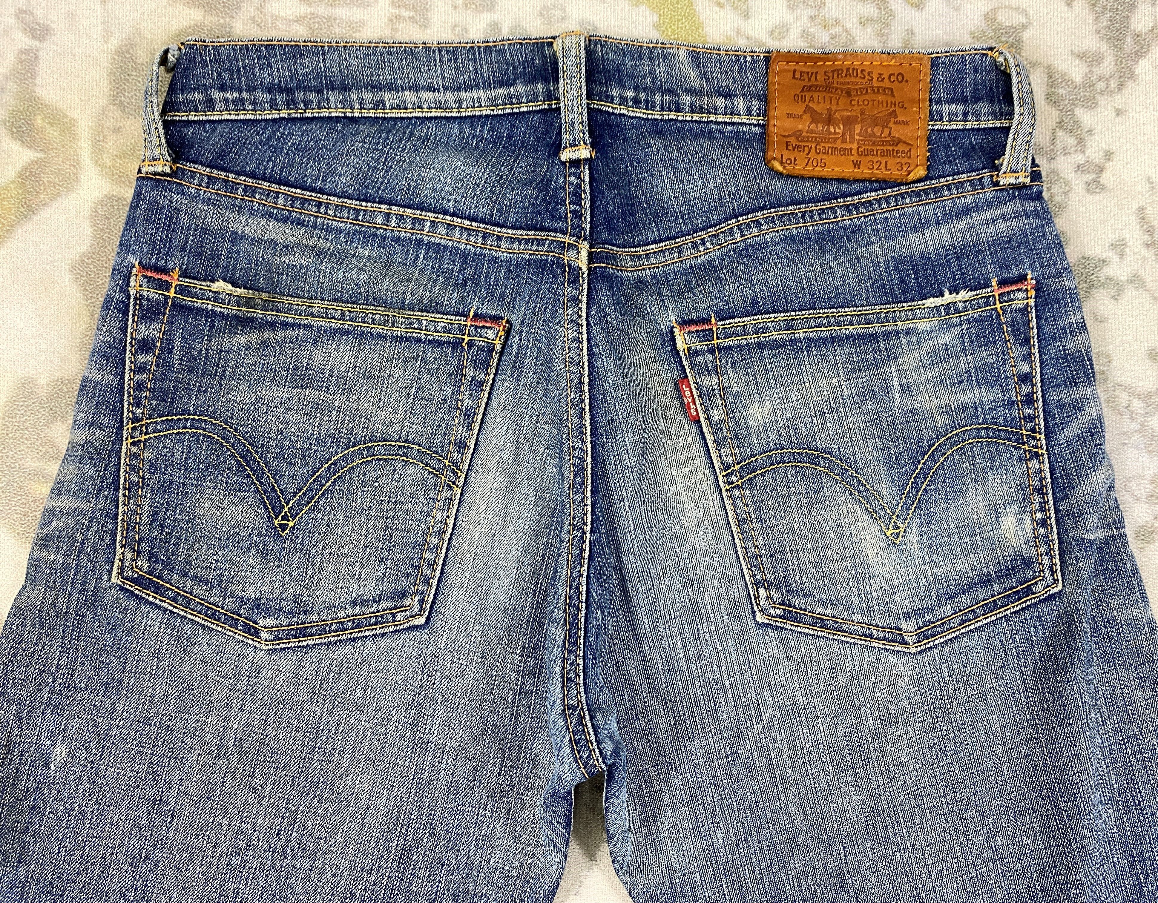 Levi's Distressed Blue Vintage Levi's 705 34x34 Denim -JN2034 Size US 34 / EU 50 - 4 Thumbnail