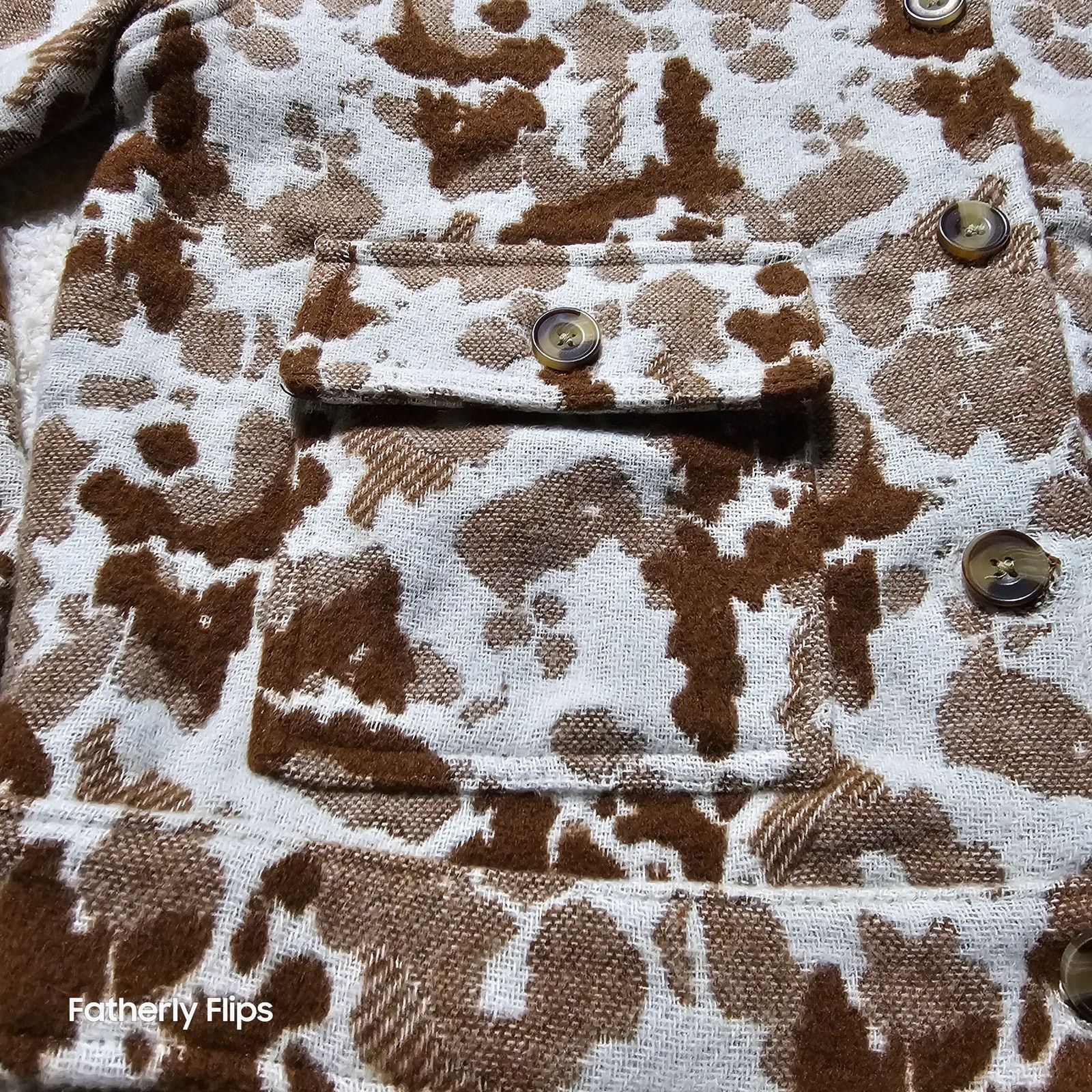 Sonoma Sonoma Cow Print Shacket Wool Blend Cropped Jacket Medium Size M / US 6-8 / IT 42-44 - 5 Thumbnail