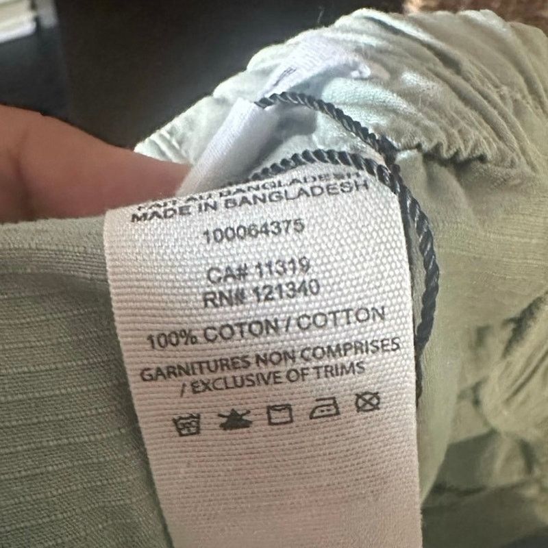 Garage Garage Sage Green Relaxed Fit Shorts | Elastic Waist Comfort Size 26" / US 2 / IT 38 - 7 Thumbnail