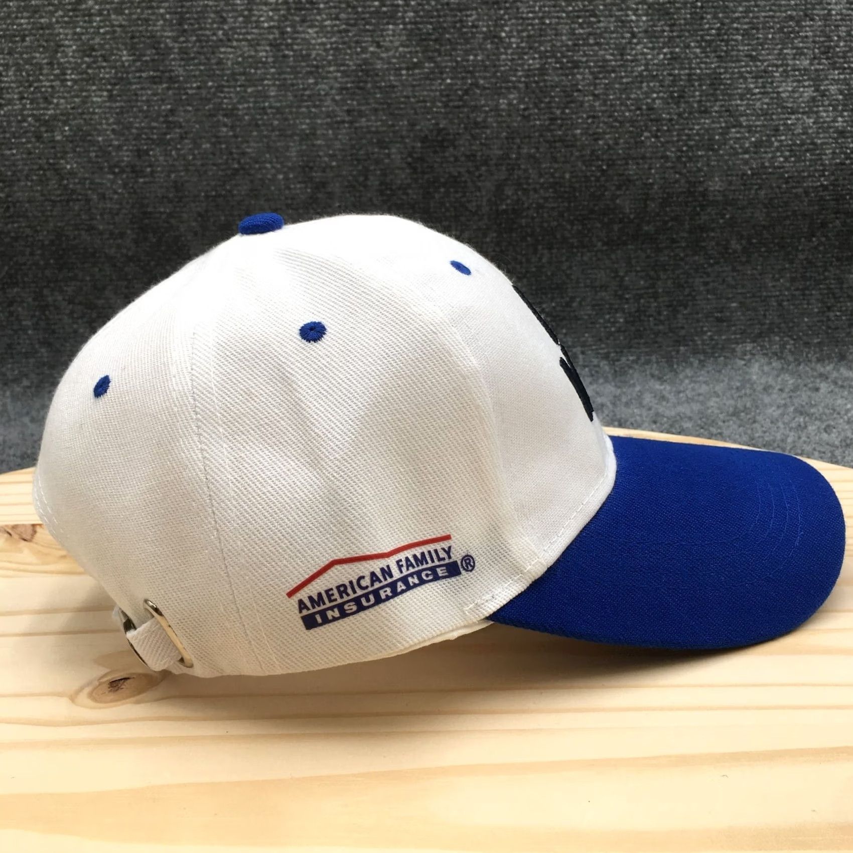 Vintage Milwaukee Brewers Baseball Cap Hat Mens One Size White Blue I Love MKE Logo Size ONE SIZE - 5 Thumbnail