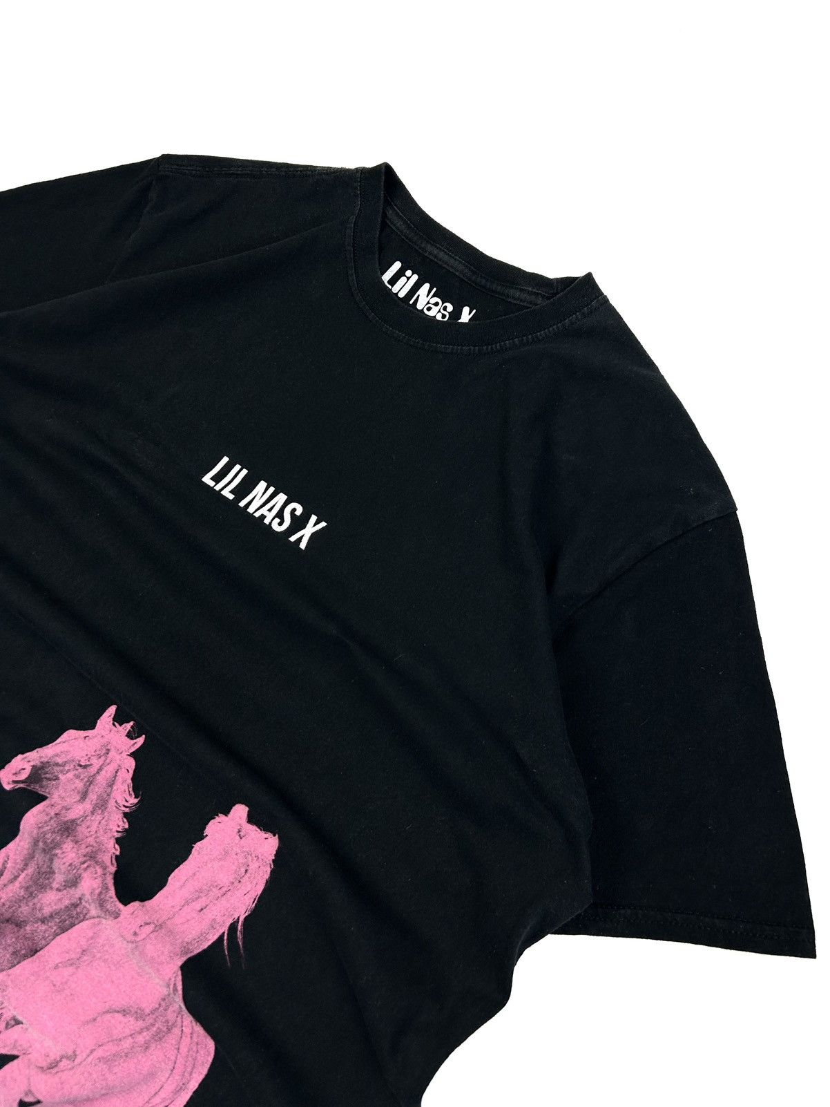 Rap Tees Rare LIL NAS X Pink Horses tee Black Size Xl Y2k Size US XL / EU 56 / 4 - 5 Thumbnail