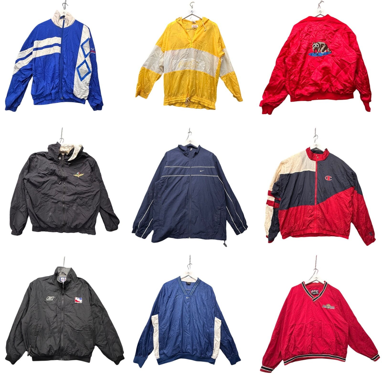 Vintage Lot of 35 Vintage 90s Windbreaker Lightweight Hooded Jackets Size US L / EU 52-54 / 3 - 1 Thumbnail