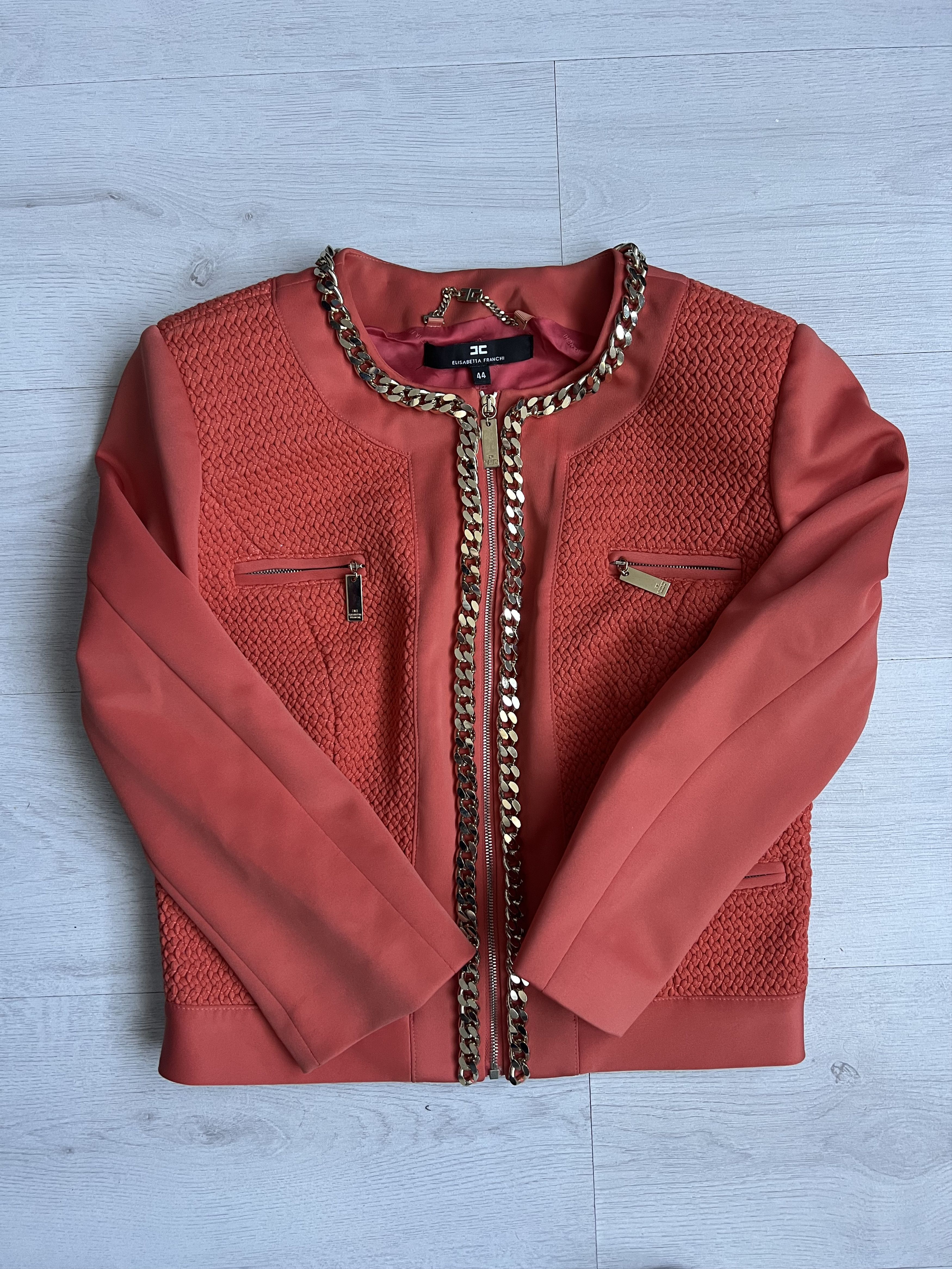 Elisabetta Franchi Elisabetta Franchi jacket / size 44 / Orange Size M / US 6-8 / IT 42-44 - 1 Thumbnail