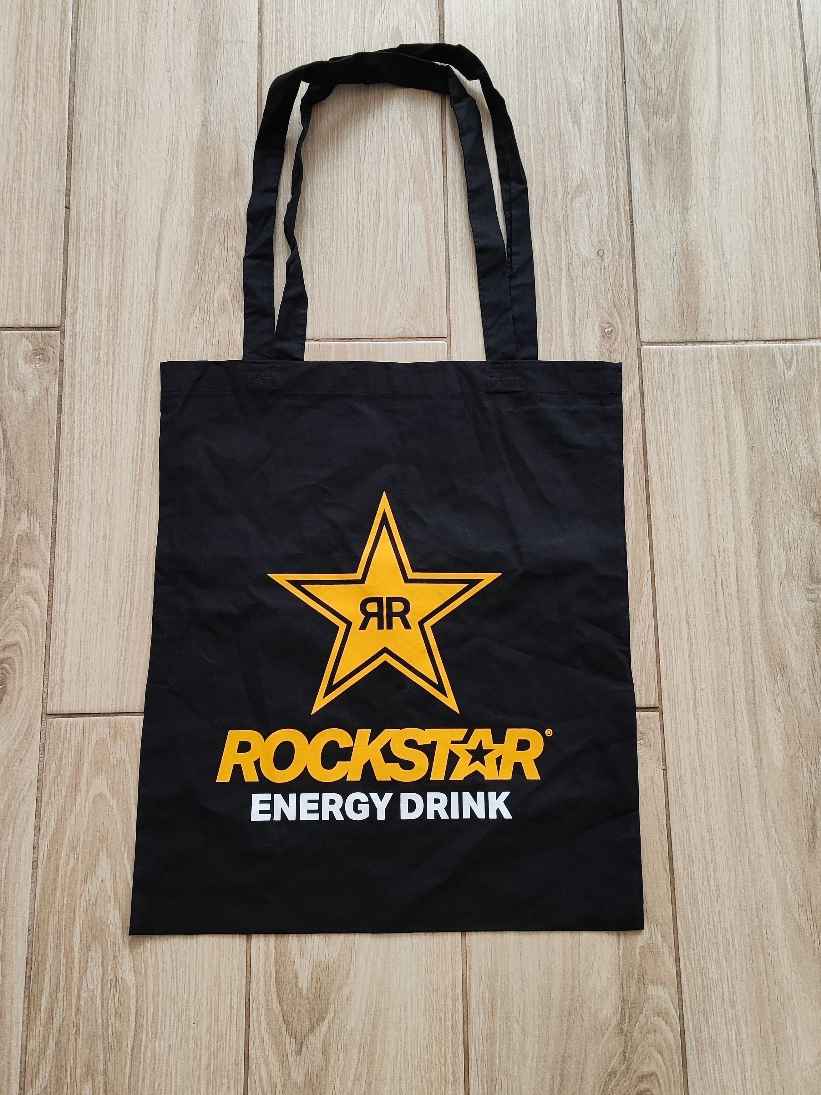 Vintage Rockstar Energy Branded Shopper Tote Bag – Rare Promo Size ONE SIZE - 3 Thumbnail