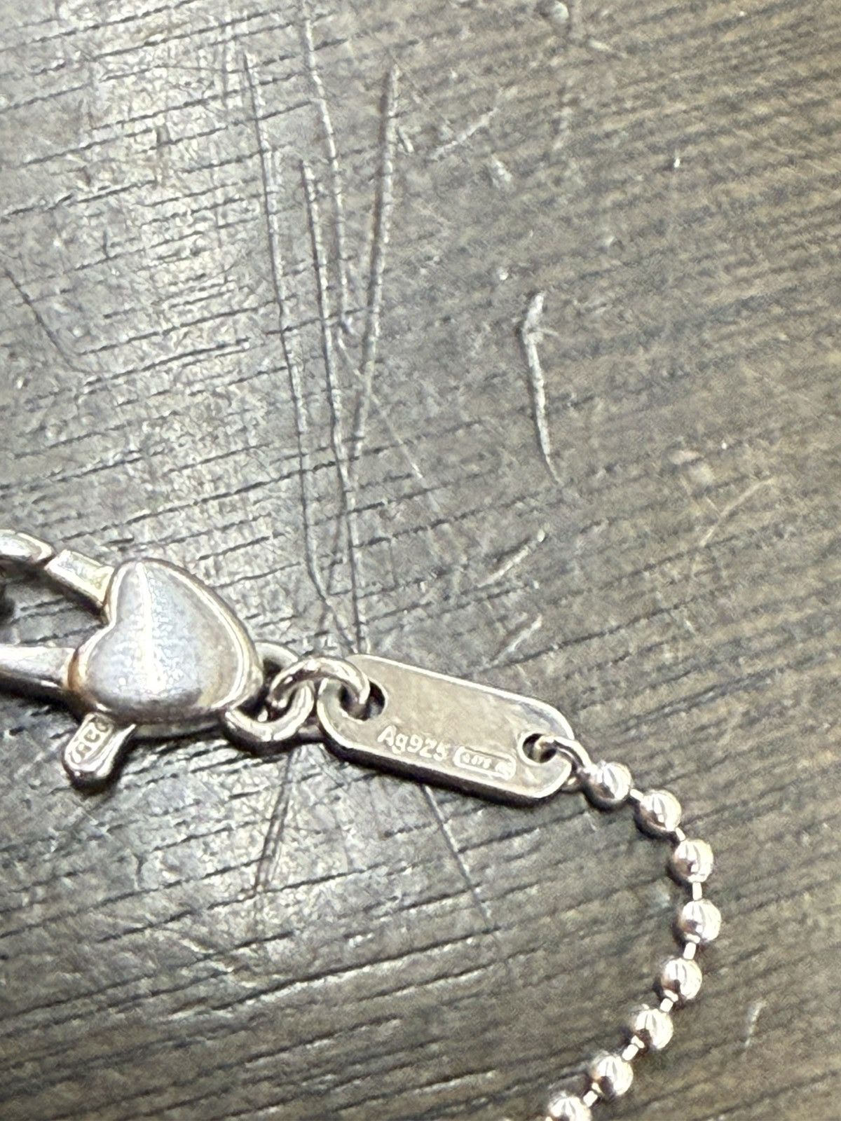 Gucci 925 Gucci Heart Boule Silver Station Necklace Size ONE SIZE - 8 Thumbnail