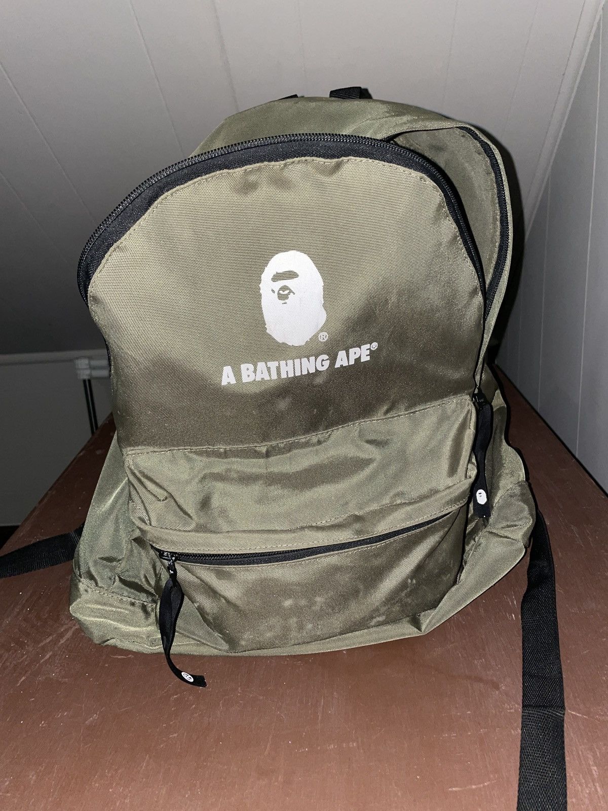 image of Bape Backpack in Green, Men's