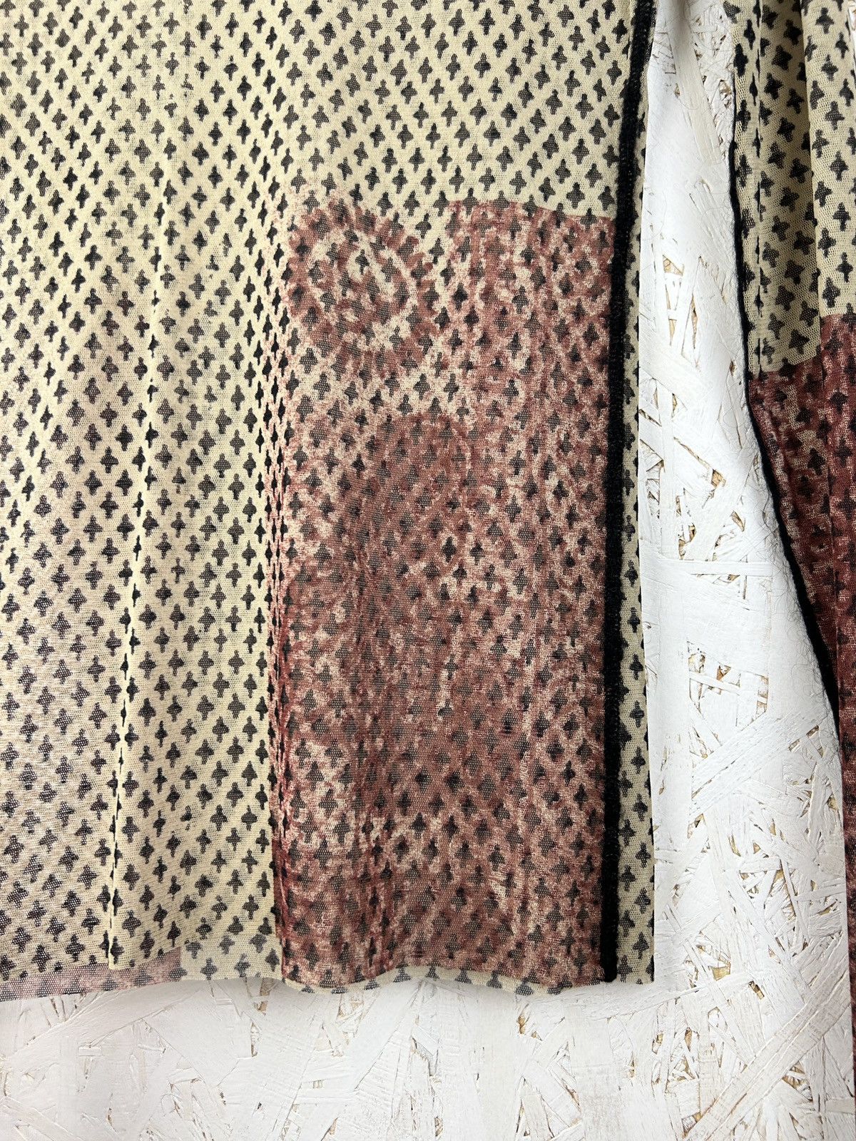 Jean Paul Gaultier Vintage Archive Jean Paul Gaultier Arabic Print Mesh L/S Size US M / EU 48-50 / 2 - 4 Thumbnail