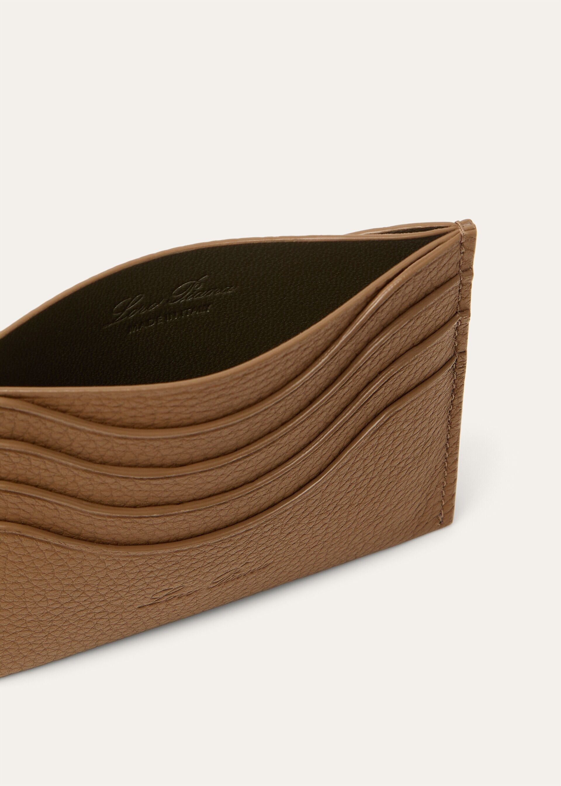 Loro Piana os11x0426 FAR0705 Size: OS / Extra Cardholder in Pecan Size ONE SIZE - 4 Thumbnail
