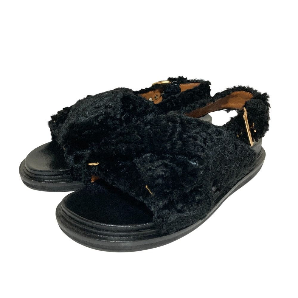 Marni Marni Marni Fussbett Eco Fur Cross Sandals Fur Shoes DUTY FREE for USA Size ONE SIZE - 1 Thumbnail